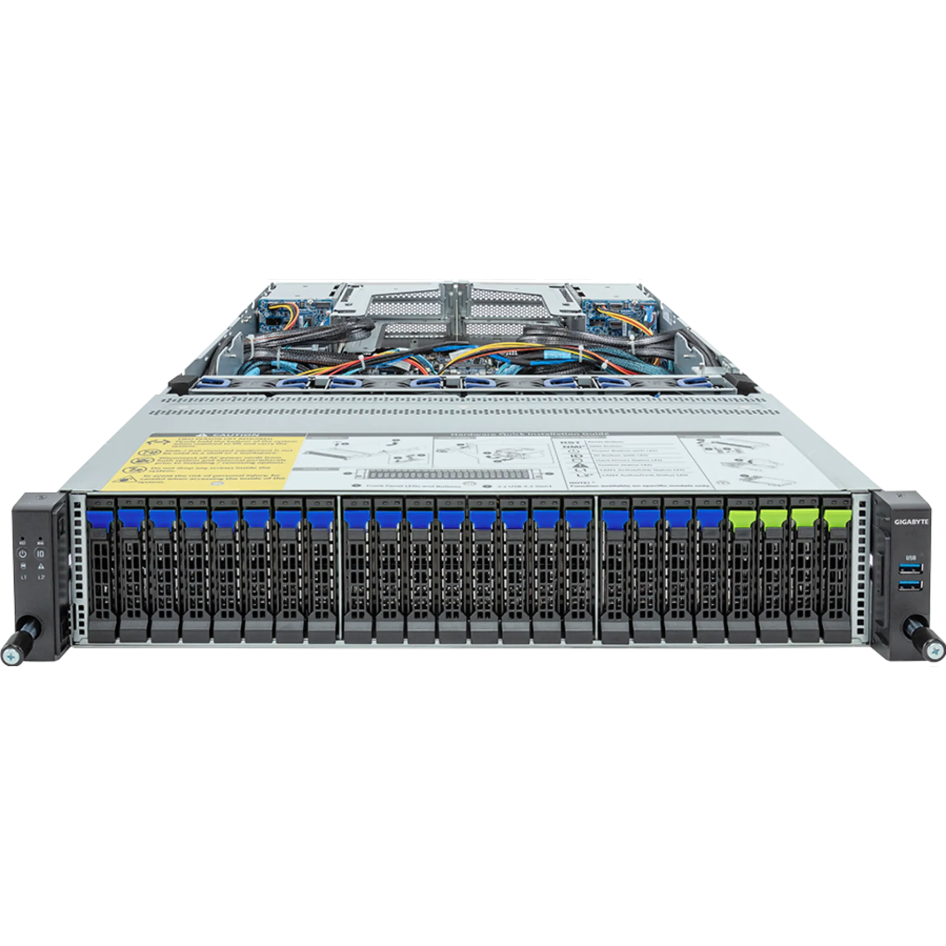 R283-Z92-AAJ3 Gigabyte front view Gigabyte R283-Z92-AAJ3 front view