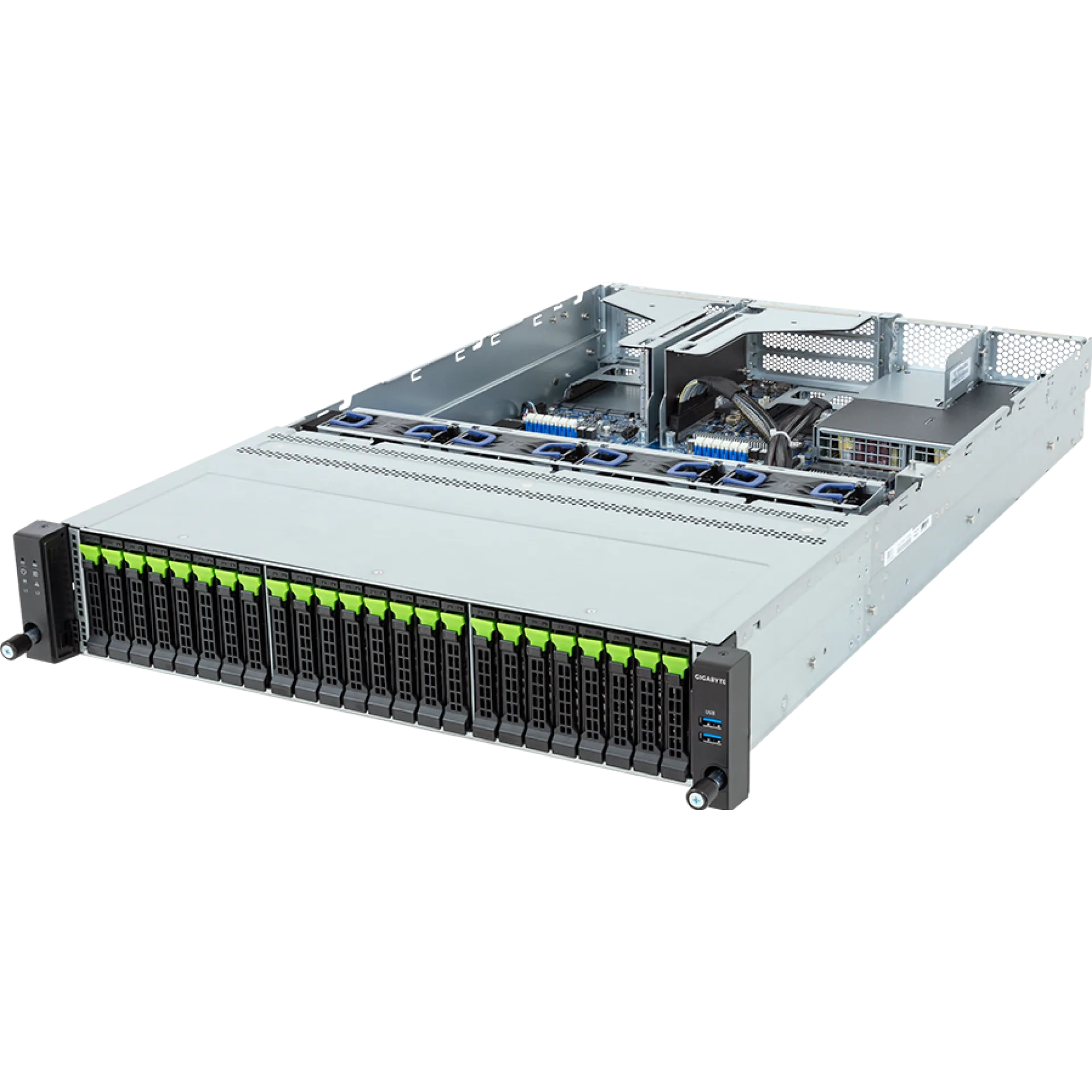 R263-Z36-AAE1 Gigabyte angle view Gigabyte R263-Z36-AAE1 angle view