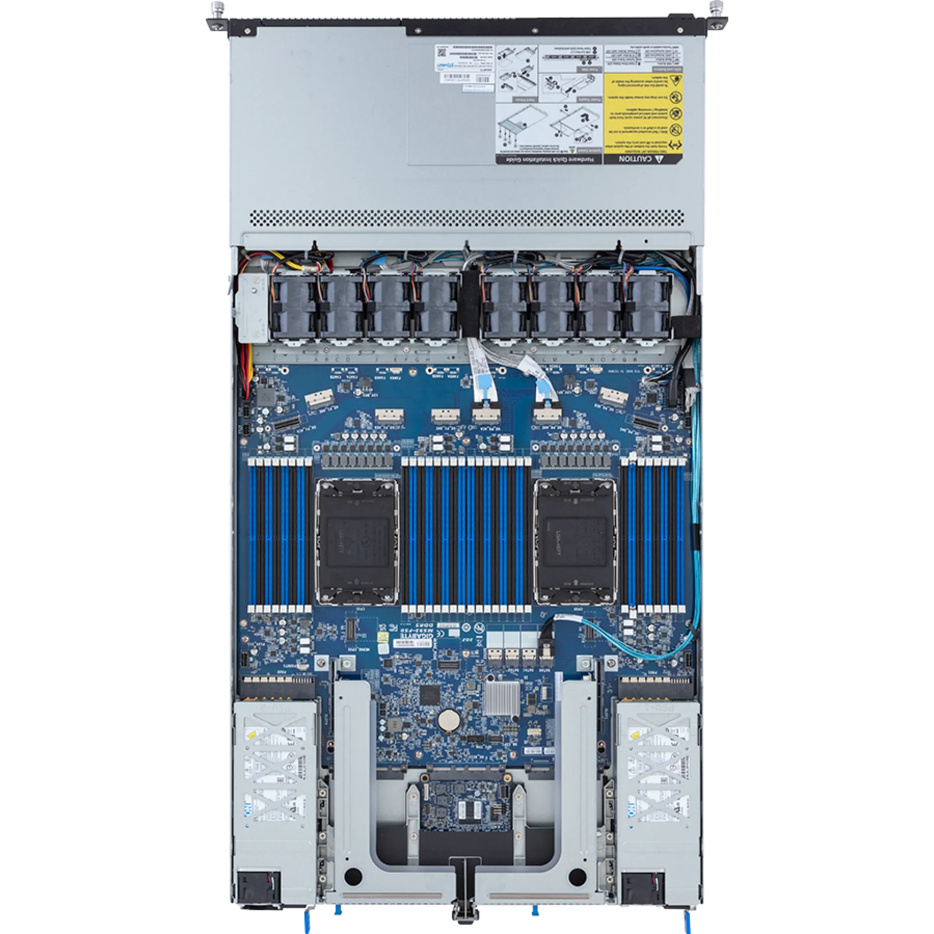R183-S90-AAD1 Gigabyte top view Gigabyte R183-S90-AAD1 top view