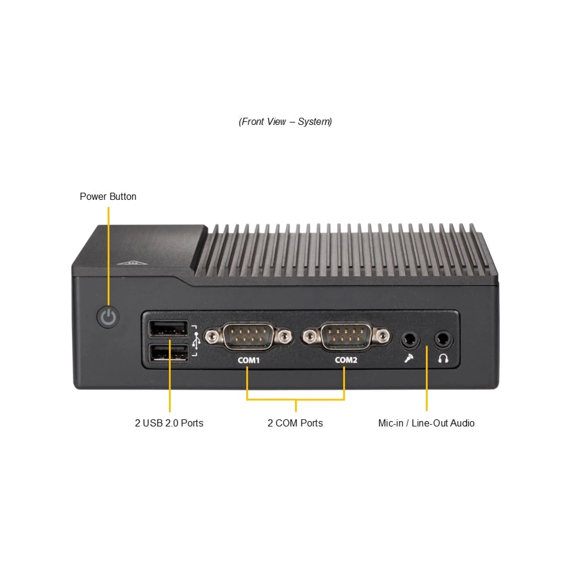 SYS-E50-14AM Supermicro front view Supermicro SYS-E50-14AM front view
