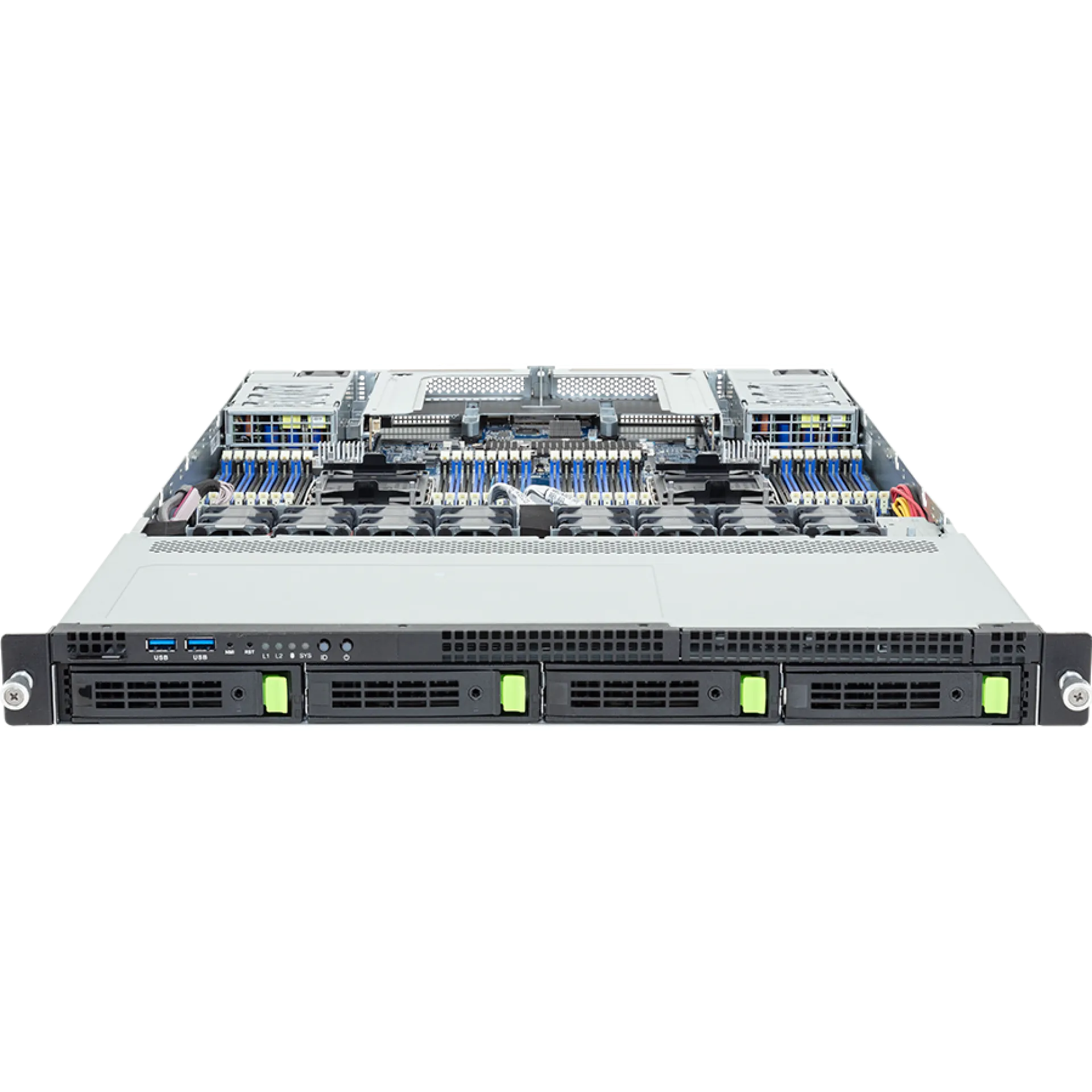 R184-S90-AAV1 Gigabyte front view Gigabyte R184-S90-AAV1 front view