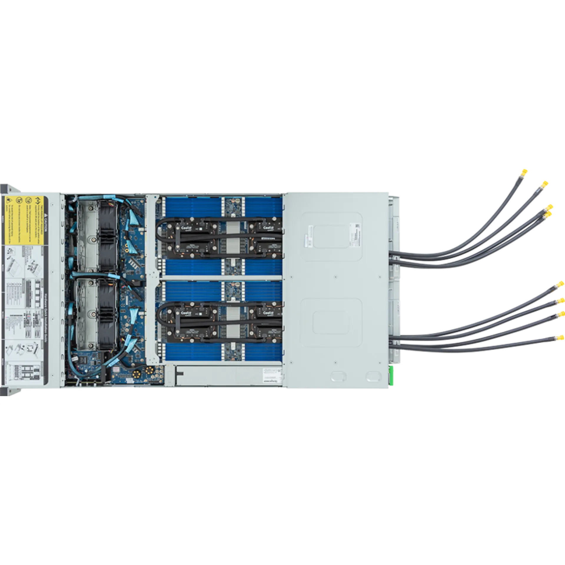 H273-Z80-LAN1 Gigabyte top view Gigabyte H273-Z80-LAN1 top view