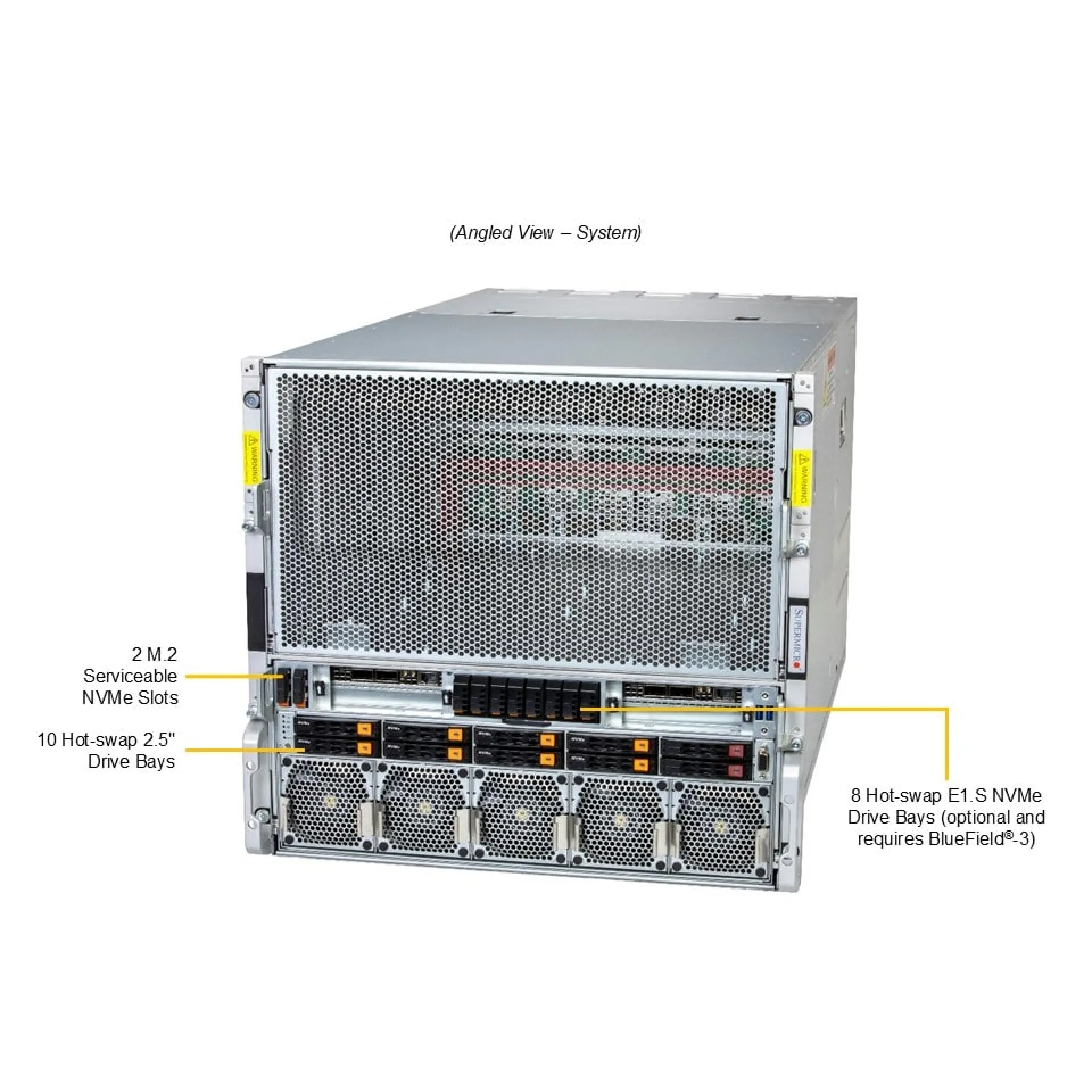 AS-A126GS-TNBR Supermicro angle view Supermicro AS-A126GS-TNBR angle view