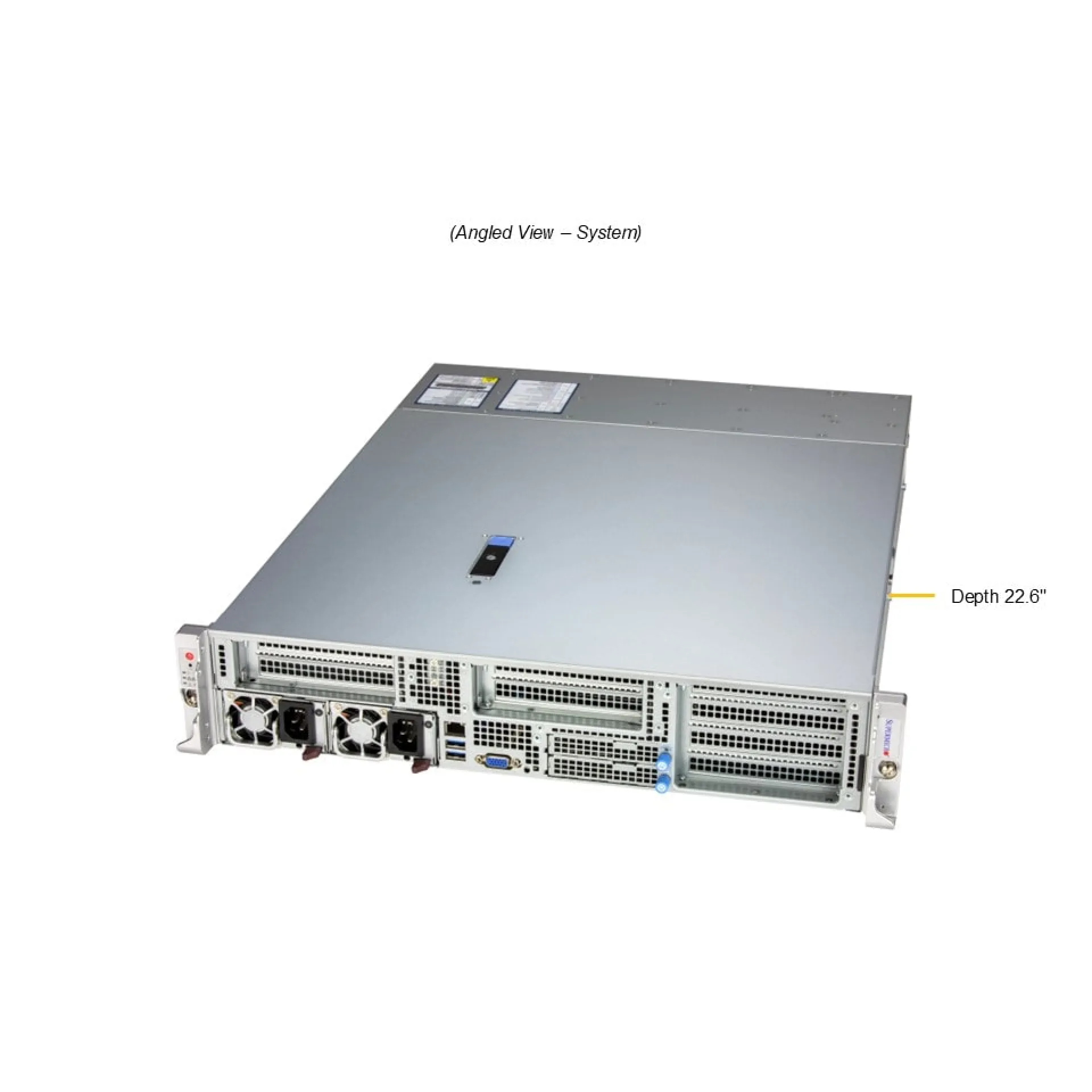AS-2115HE-FTNR Supermicro angle view Supermicro AS-2115HE-FTNR angle view