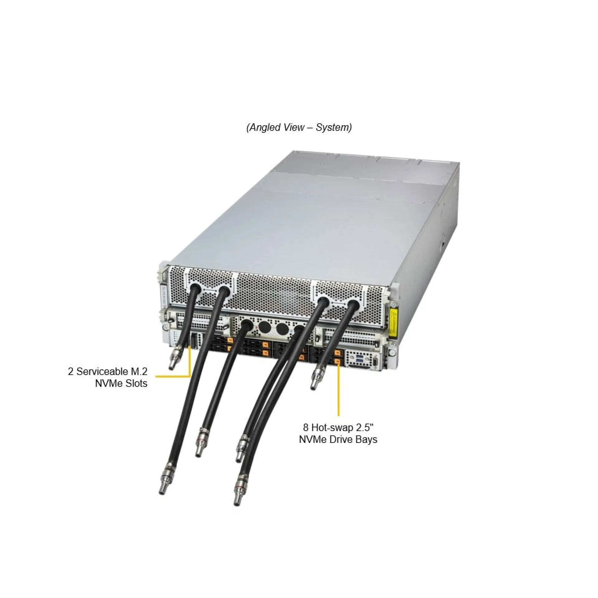 Supermicro AS-4126GS-NMR-LCC angle view 