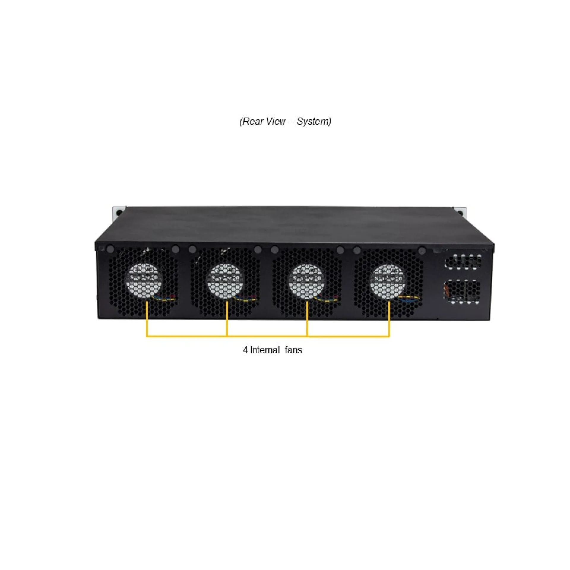 SYS-211E-FRN2T Supermicro rear view Supermicro SYS-211E-FRN2T rear view