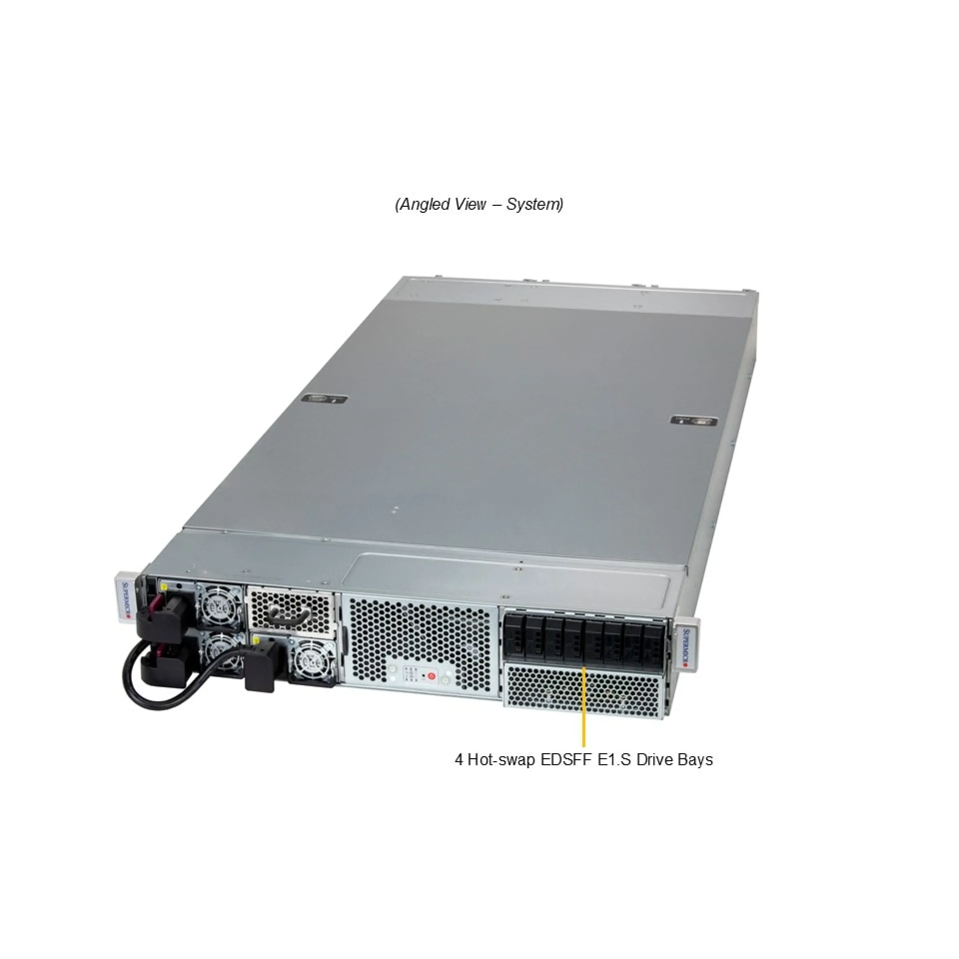 SYS-212GB-NR Supermicro angle view Supermicro SYS-212GB-NR angle view