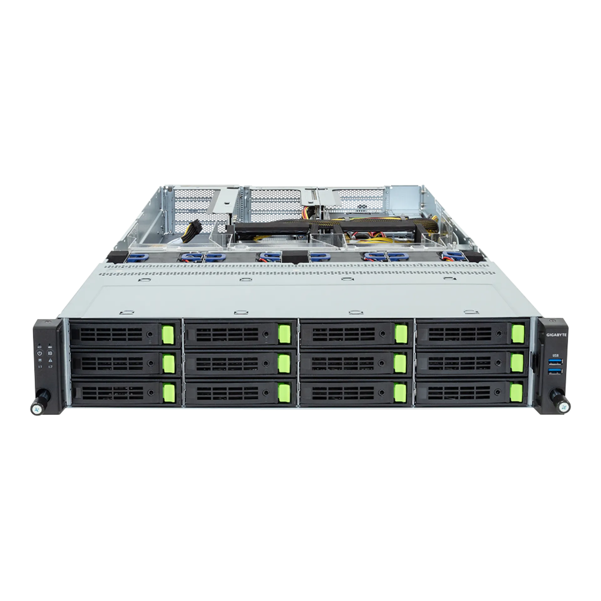 R284-SF0-AAL1 Gigabyte front view Gigabyte R284-SF0-AAL1 front view