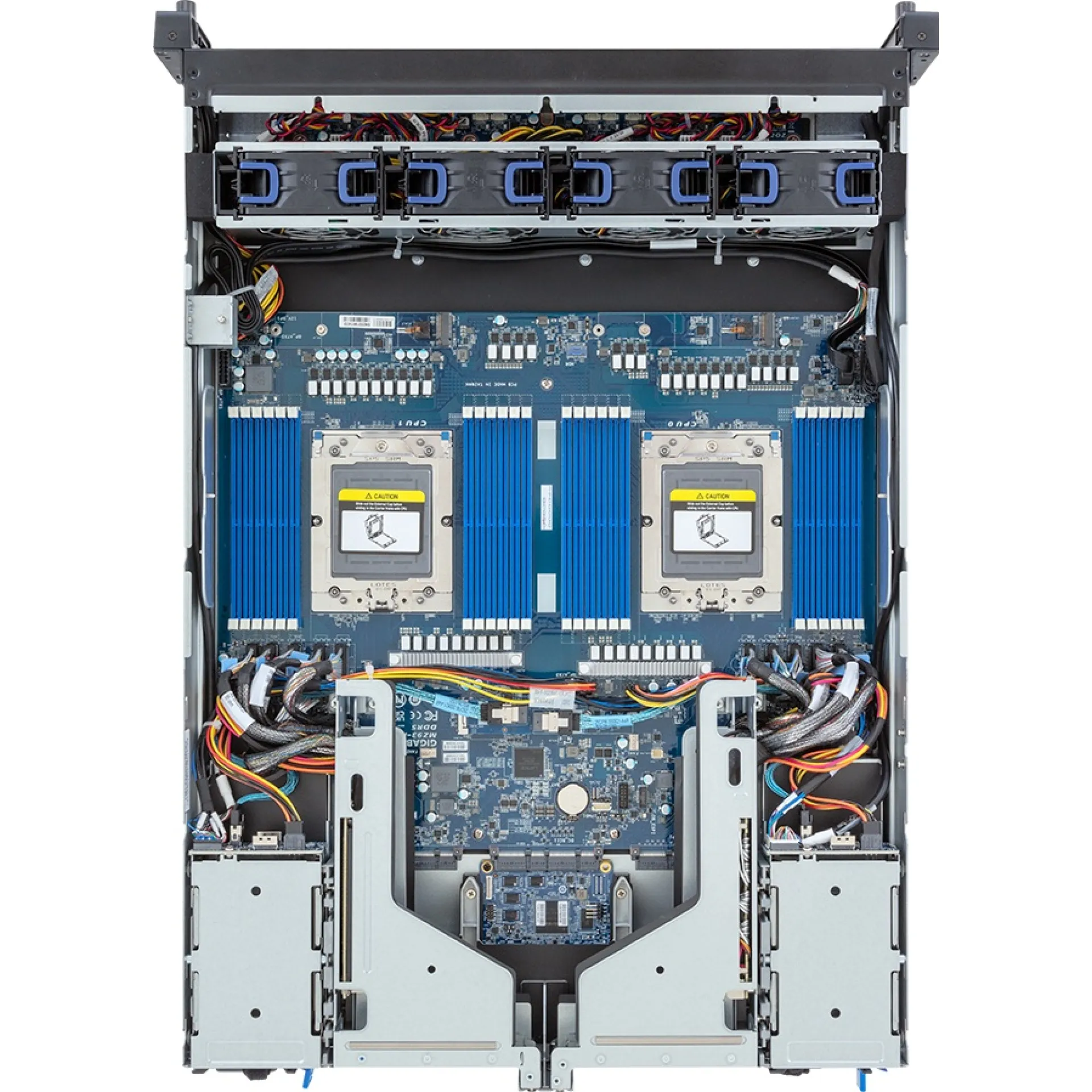 Gigabyte E283-Z91-AAV1 top view 
