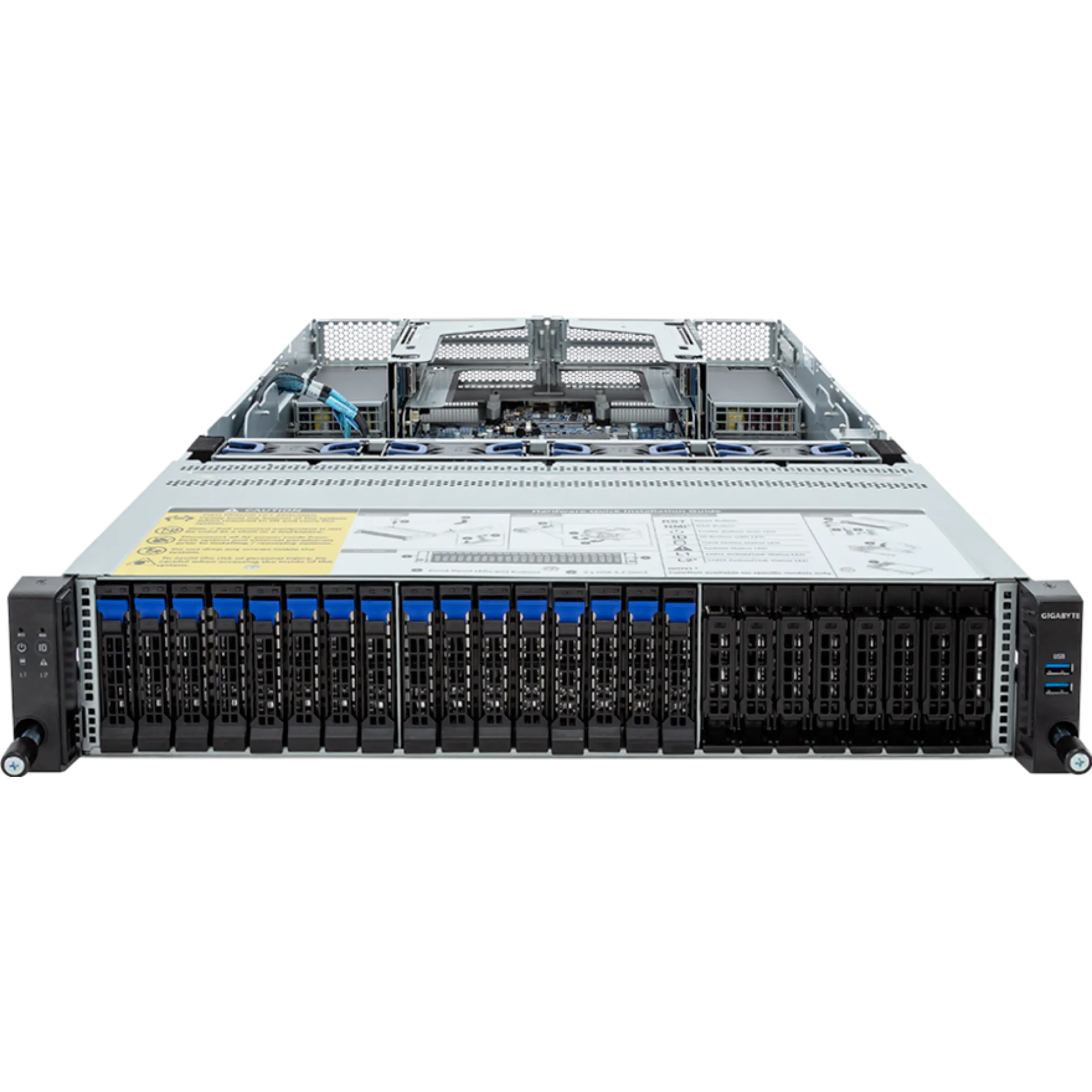 R283-Z92-AAD1 Gigabyte front view Gigabyte R283-Z92-AAD1 front view