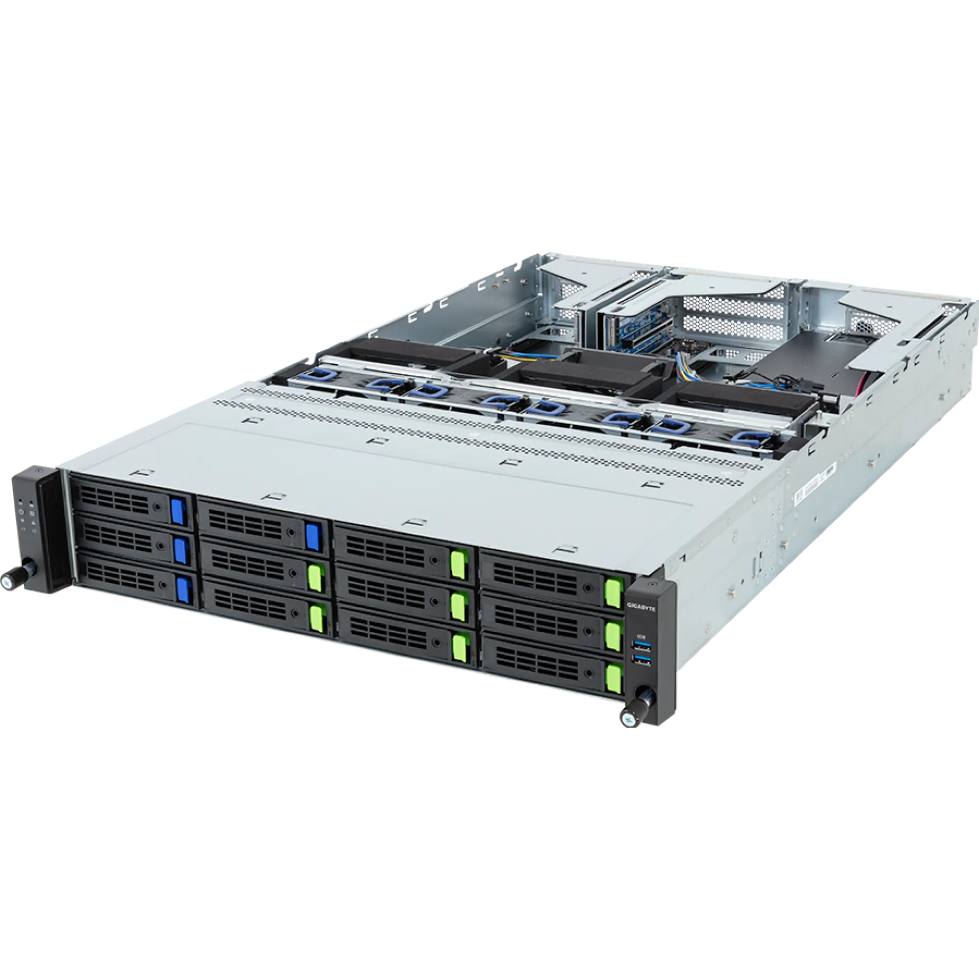R263-Z35-AAF1 Gigabyte angle view Gigabyte R263-Z35-AAF1 angle view