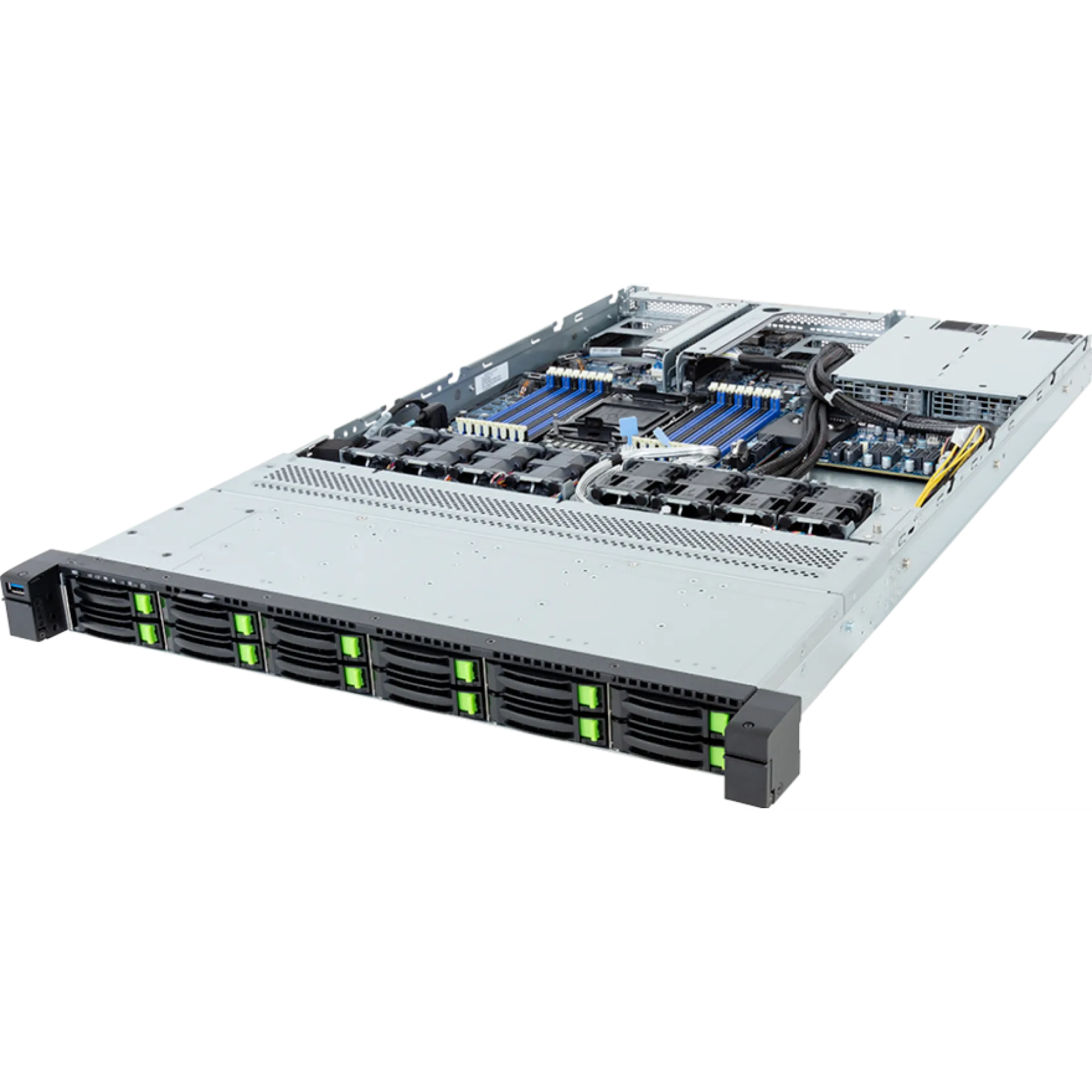 R164-S32-AAH1 | Gigabyte Single Xeon 6 SoC Xeon 6500 w/ P-cores Xeon 6700 w/ E-cores Xeon 6700 w/ P-cores 1U Rack Server