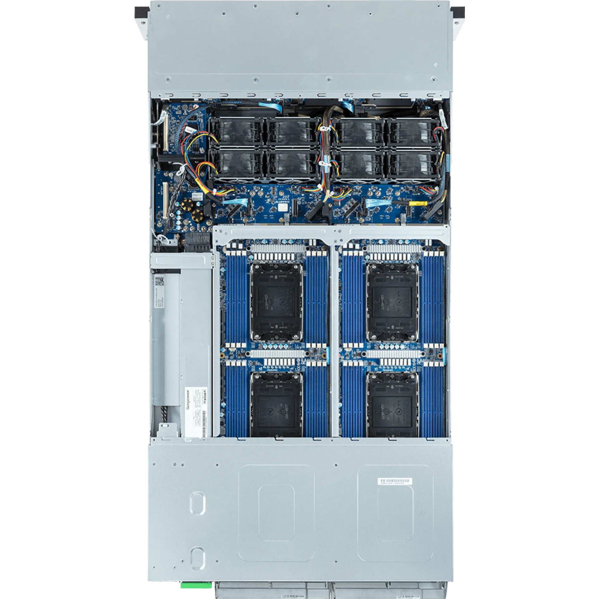 H263-S62-AAN1 Gigabyte top view Gigabyte H263-S62-AAN1 top view