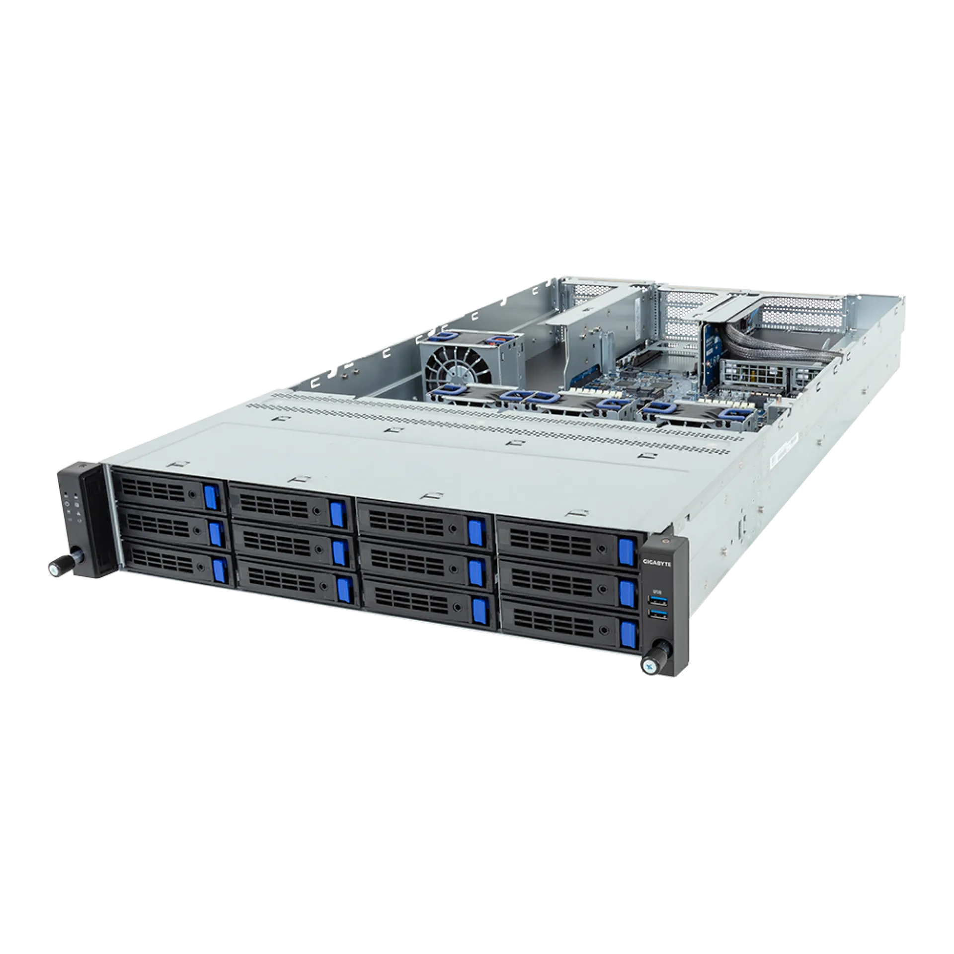 R264-SG0-AAS1 Gigabyte angle view Gigabyte R264-SG0-AAS1 angle view