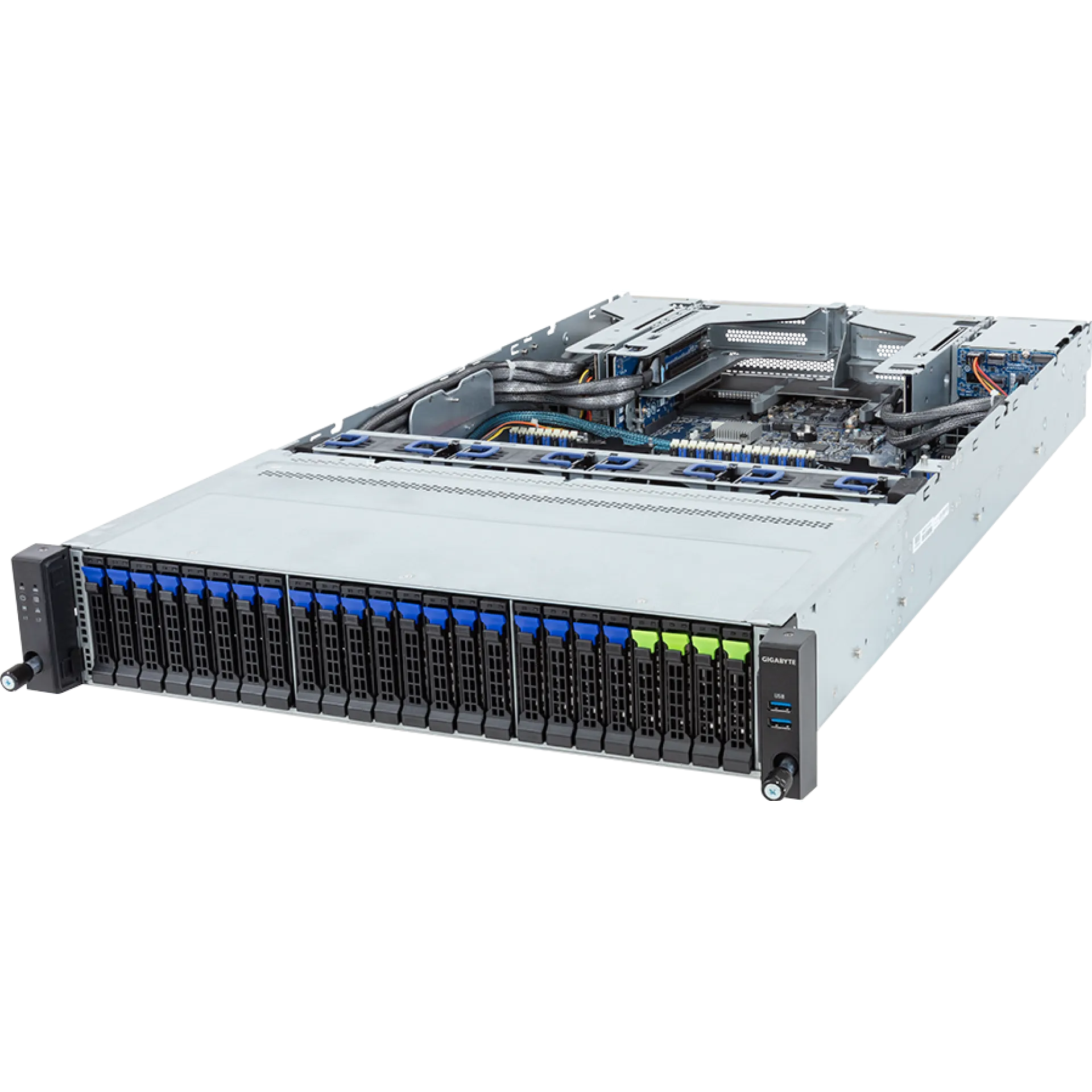 R283-S92-AAE4 Gigabyte angle view Gigabyte R283-S92-AAE4 angle view