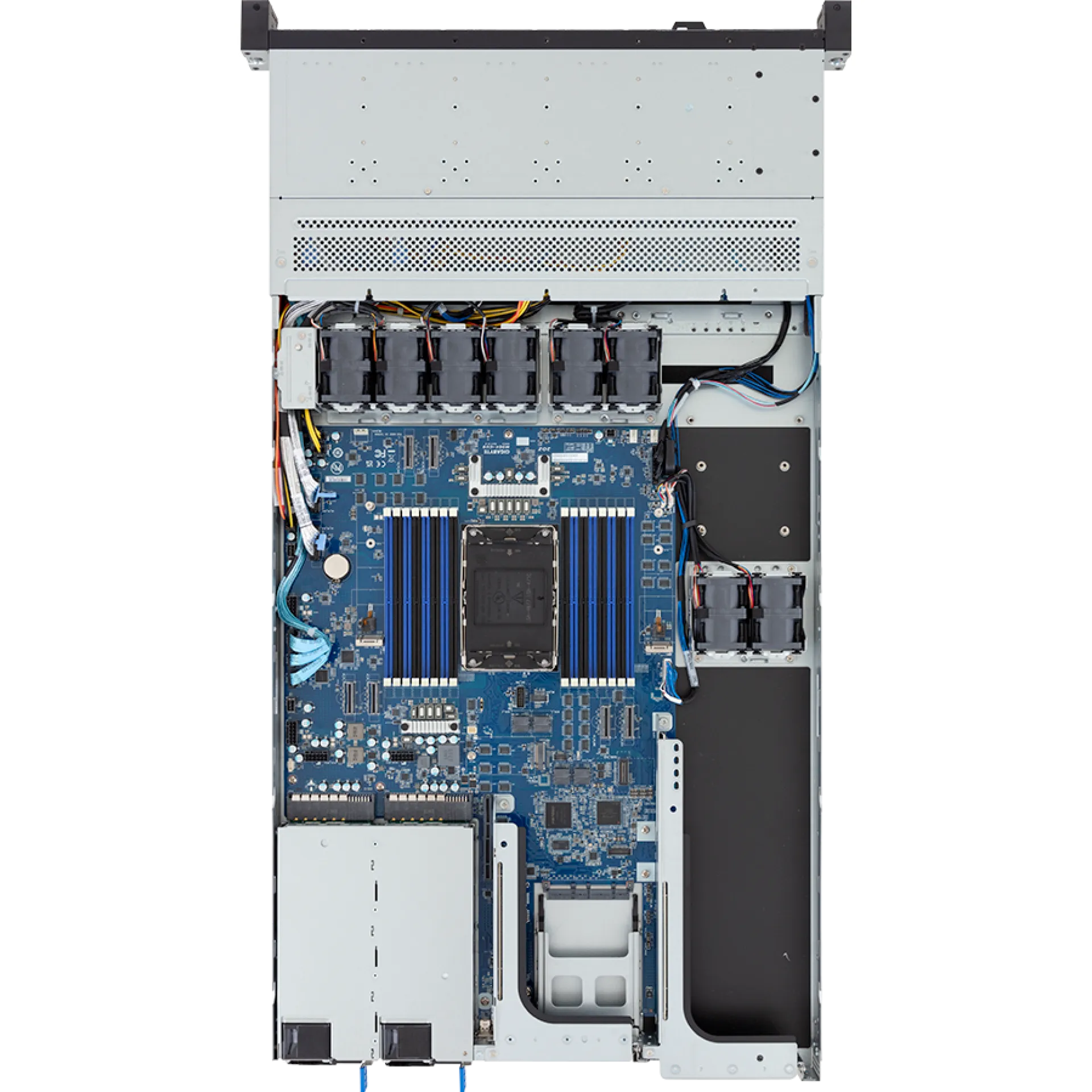 R164-SG2-AAV1 Gigabyte top view Gigabyte R164-SG2-AAV1 top view