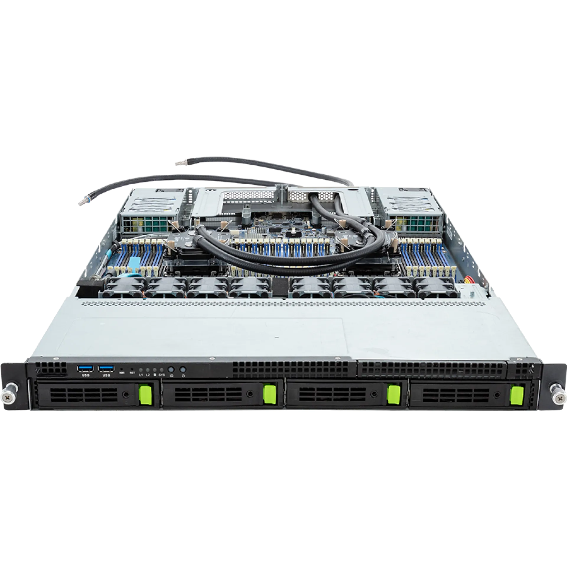 R183-S90-LAD1 Gigabyte front view Gigabyte R183-S90-LAD1 front view