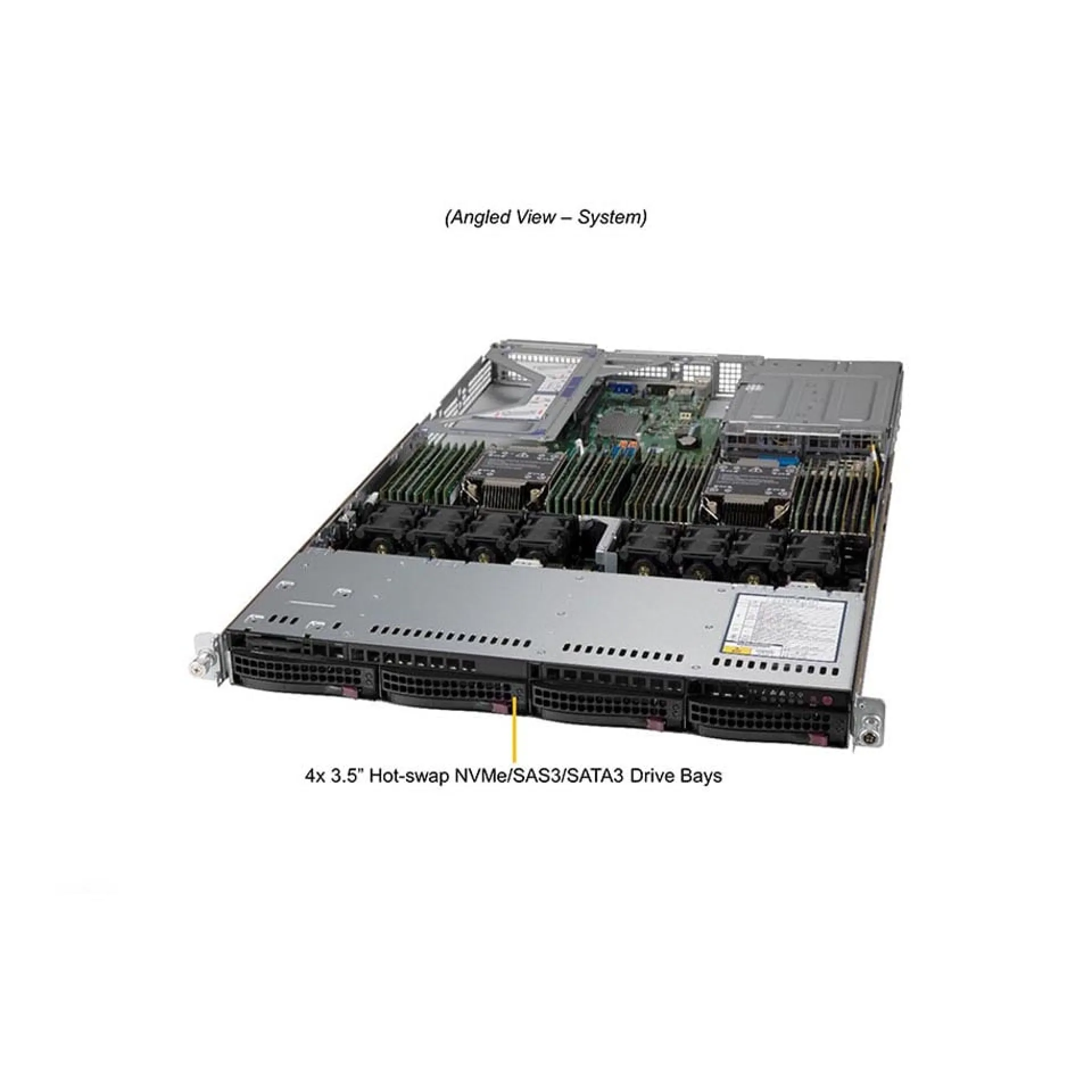 SYS-610U-TNR | Supermicro Dual Xeon Scalable 3rd Gen 1U Rack Server