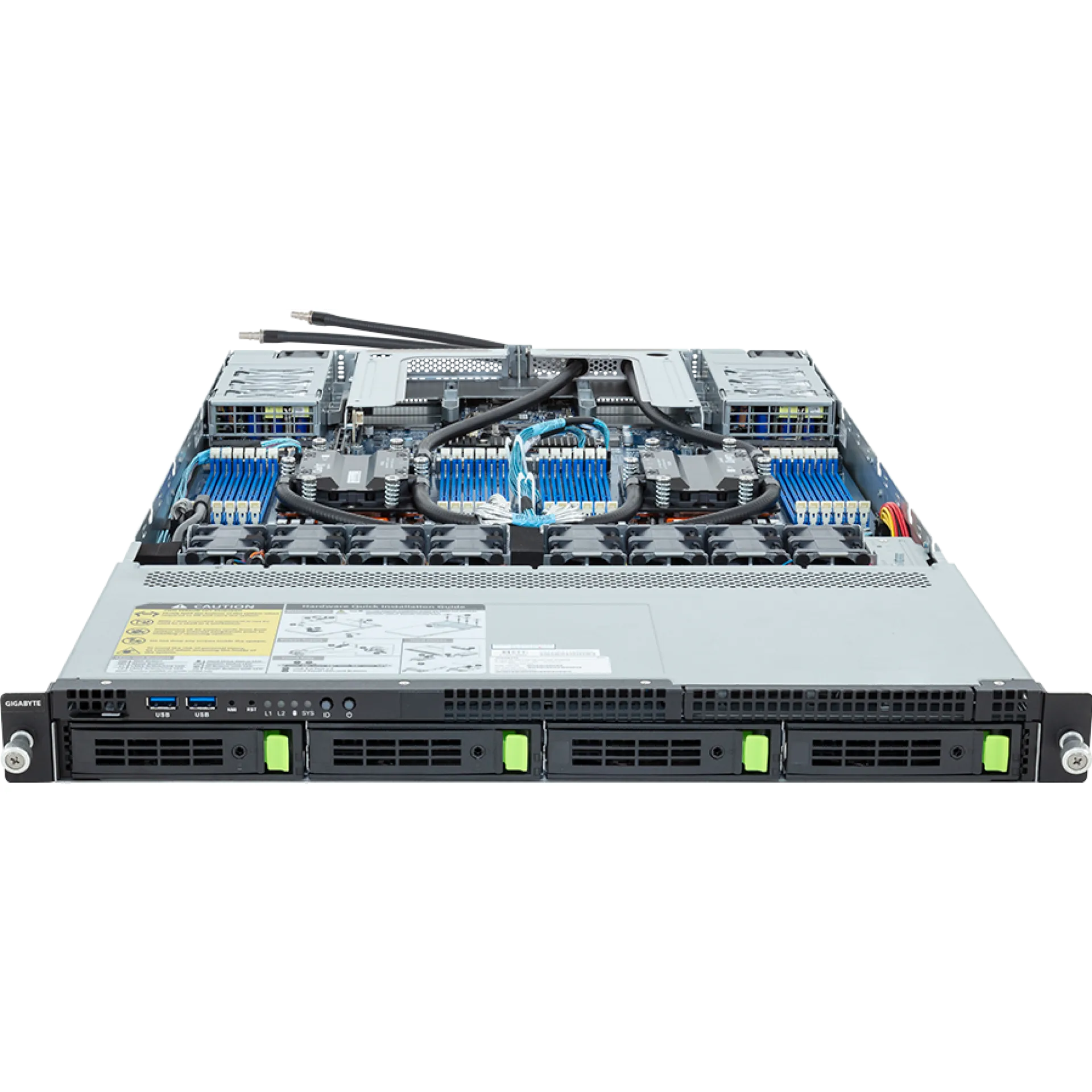 R183-Z90-LAD1 Gigabyte front view Gigabyte R183-Z90-LAD1 front view