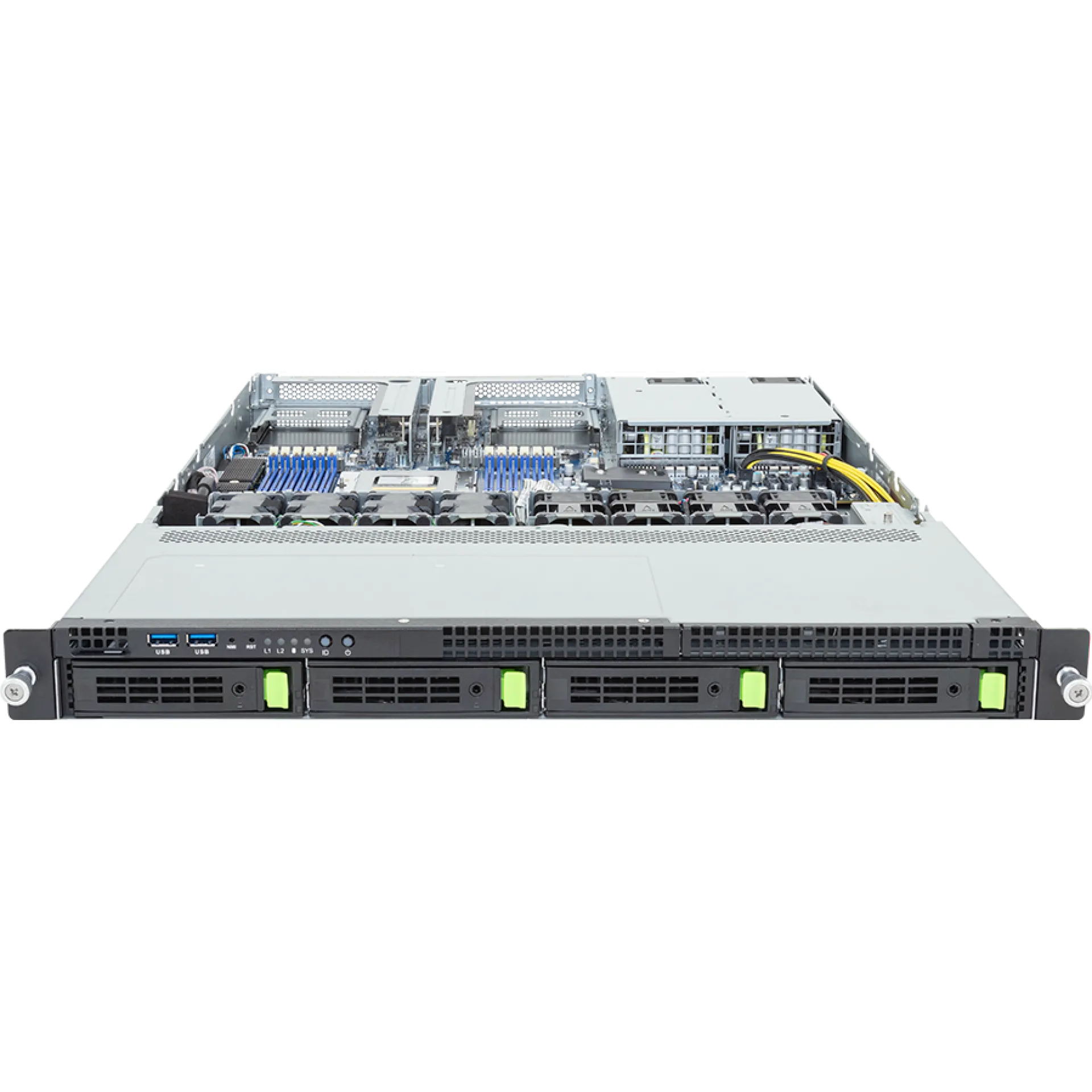 R163-Z34-AAH1 Gigabyte front view Gigabyte R163-Z34-AAH1 front view