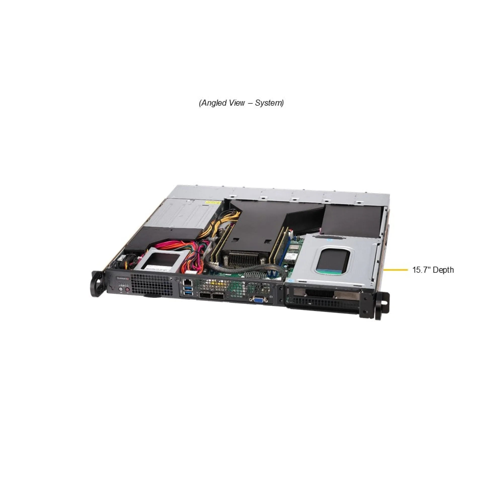 Supermicro SYS-112D-36C-FN3P angle view 