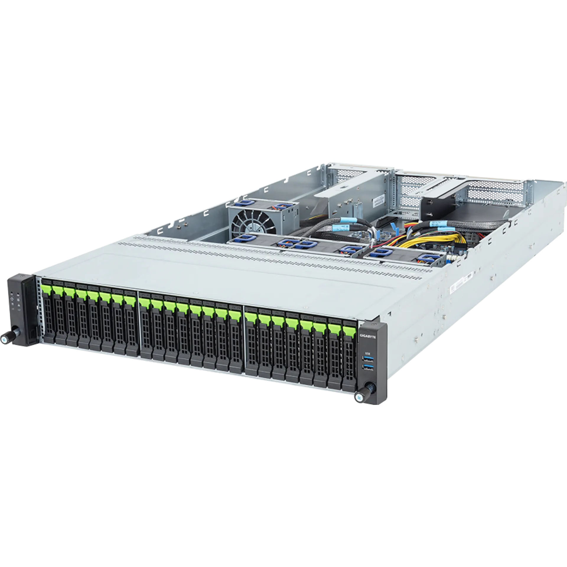 R263-ZG2-AAJ3 Gigabyte angle view Gigabyte R263-ZG2-AAJ3 angle view