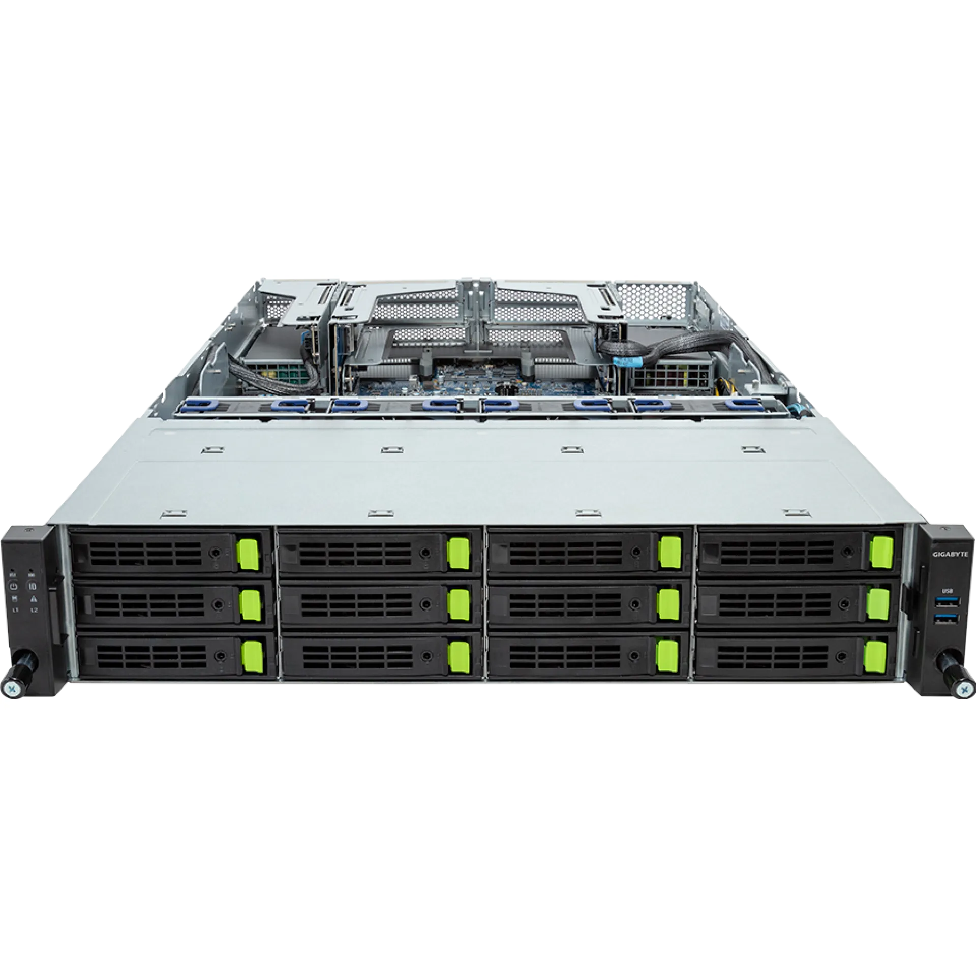 R283-P90-AAJ1 Gigabyte front view Gigabyte R283-P90-AAJ1 front view