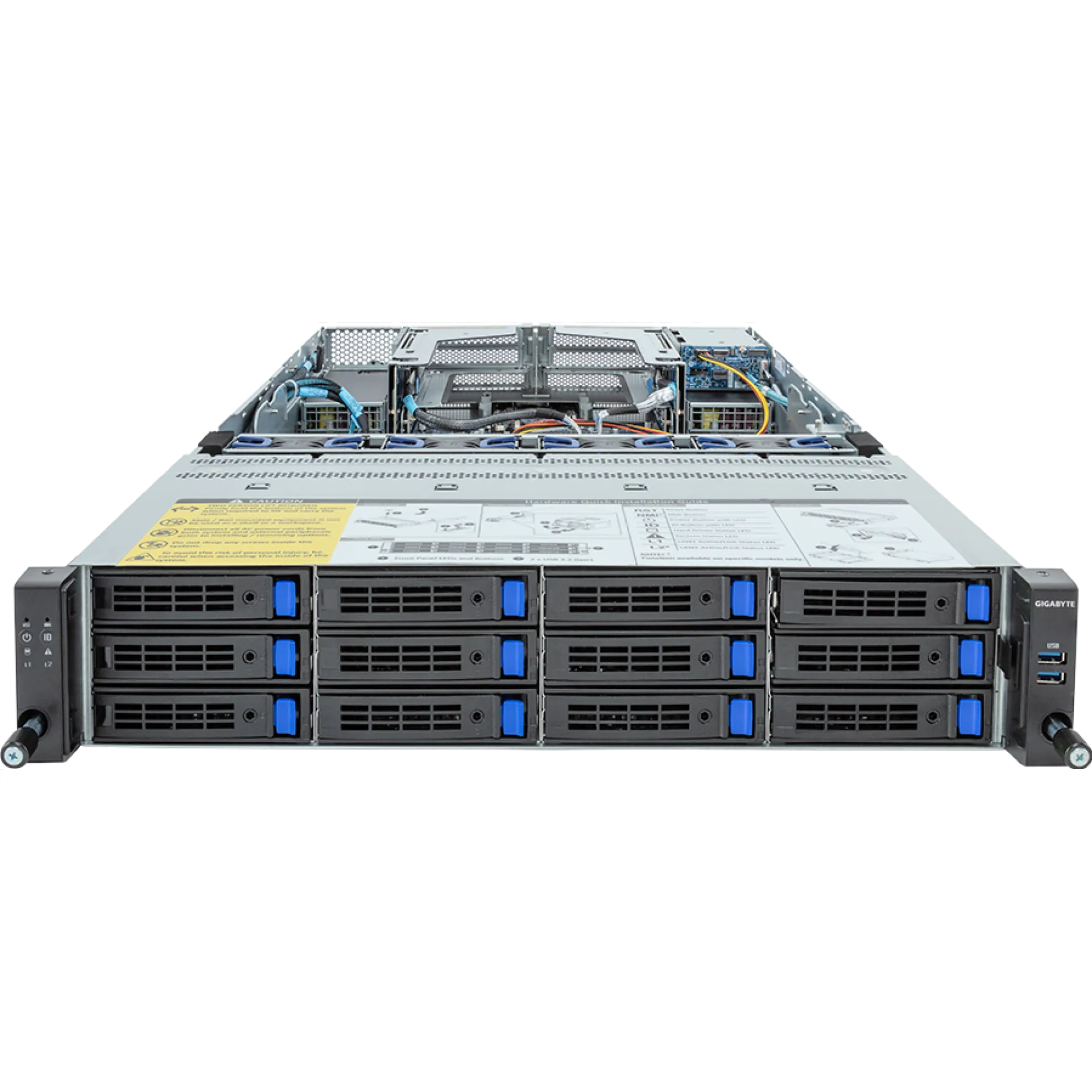 R283-Z91-AAV2 Gigabyte front view Gigabyte R283-Z91-AAV2 front view