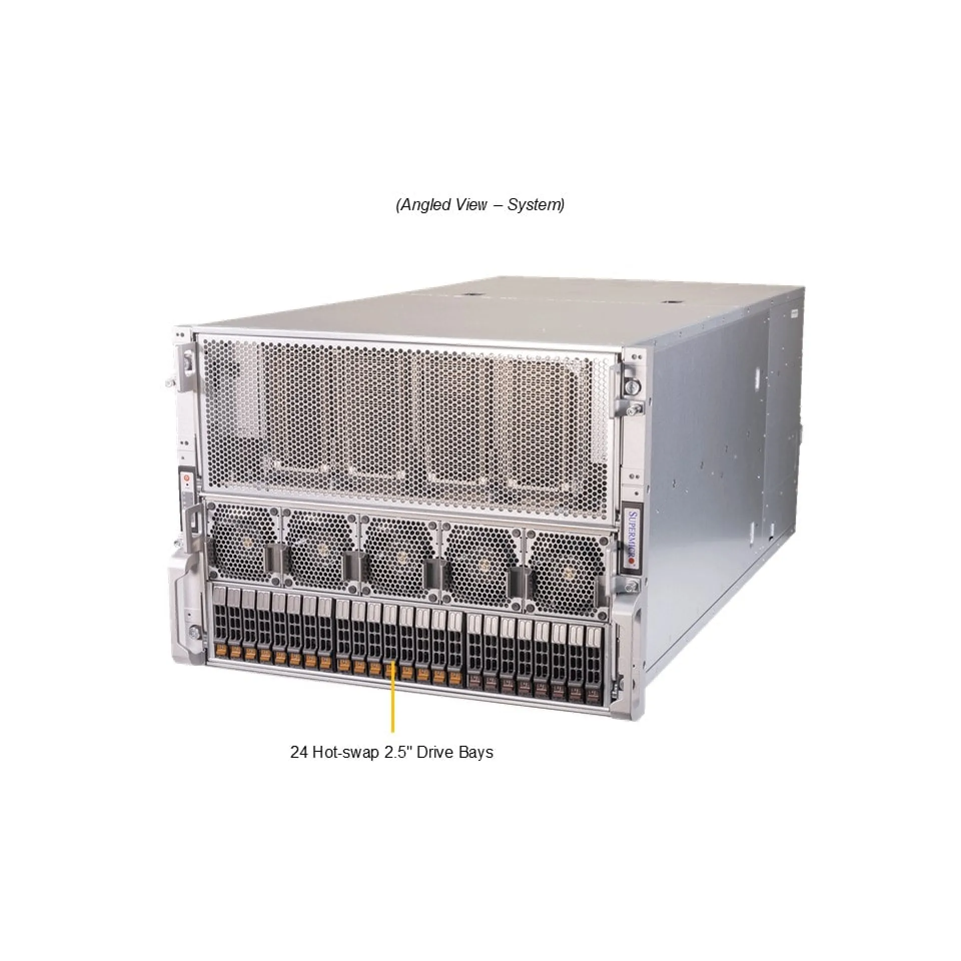 AS-8125GS-TNHR-G1 Supermicro angle view Supermicro AS-8125GS-TNHR-G1 angle view