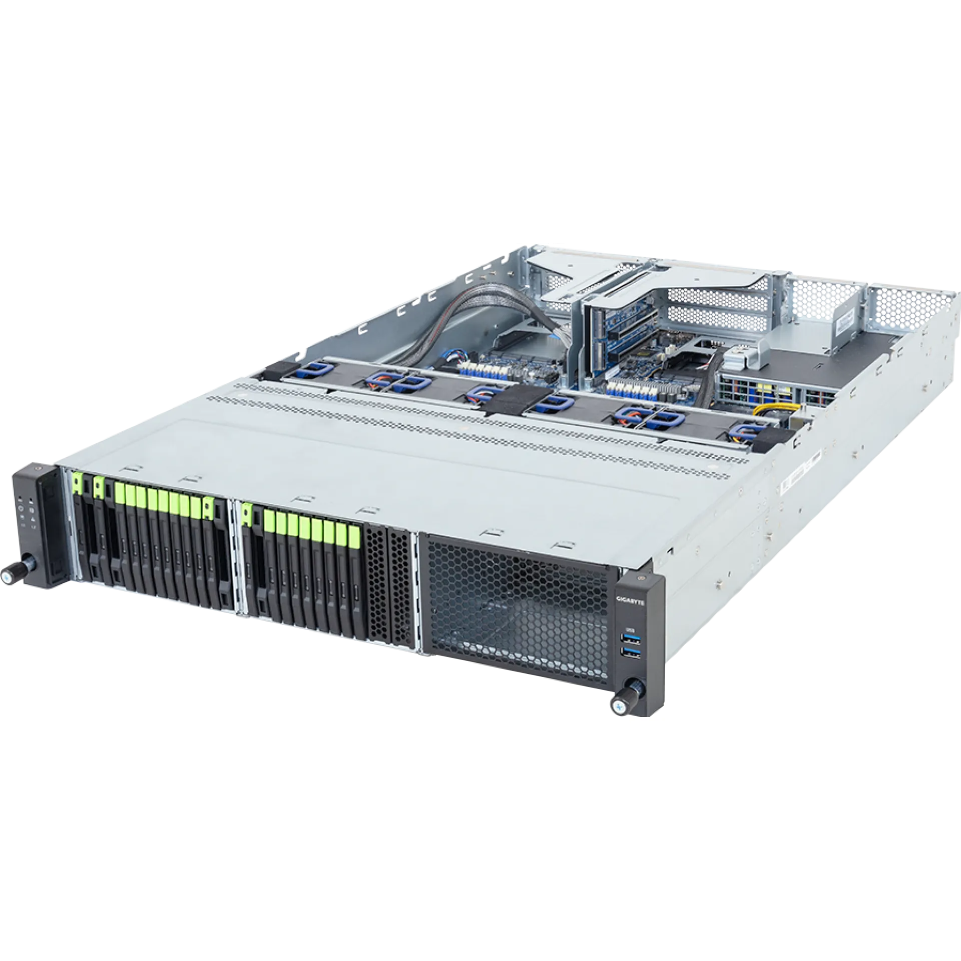 R263-Z39-AAJ2 Gigabyte angle view Gigabyte R263-Z39-AAJ2 angle view