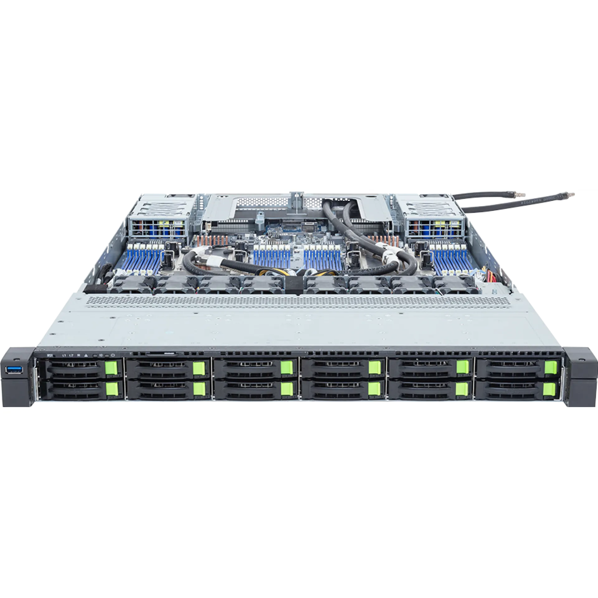 R184-A92-LAJ1 Gigabyte front view Gigabyte R184-A92-LAJ1 front view