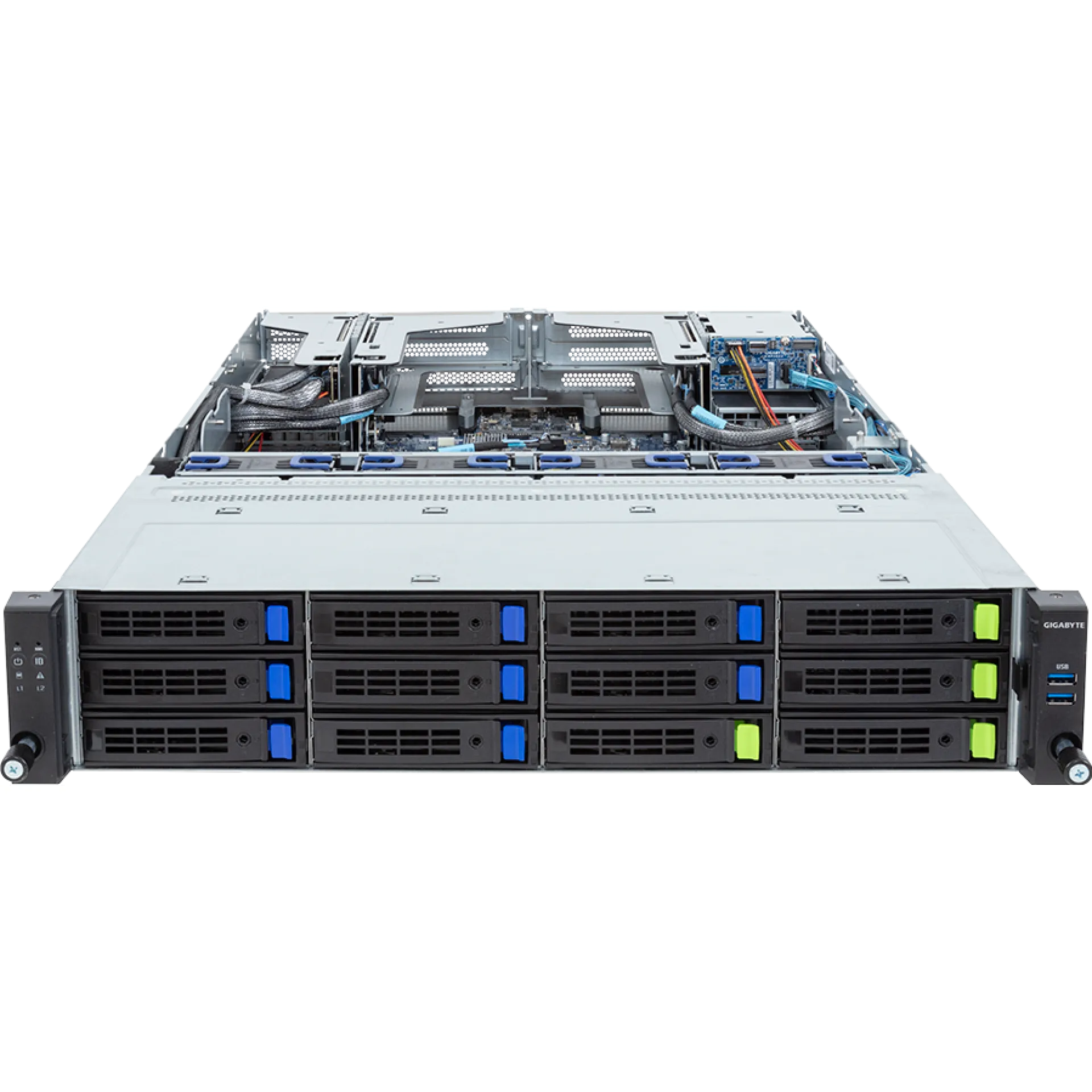 R283-S90-AAE1 Gigabyte front view Gigabyte R283-S90-AAE1 front view