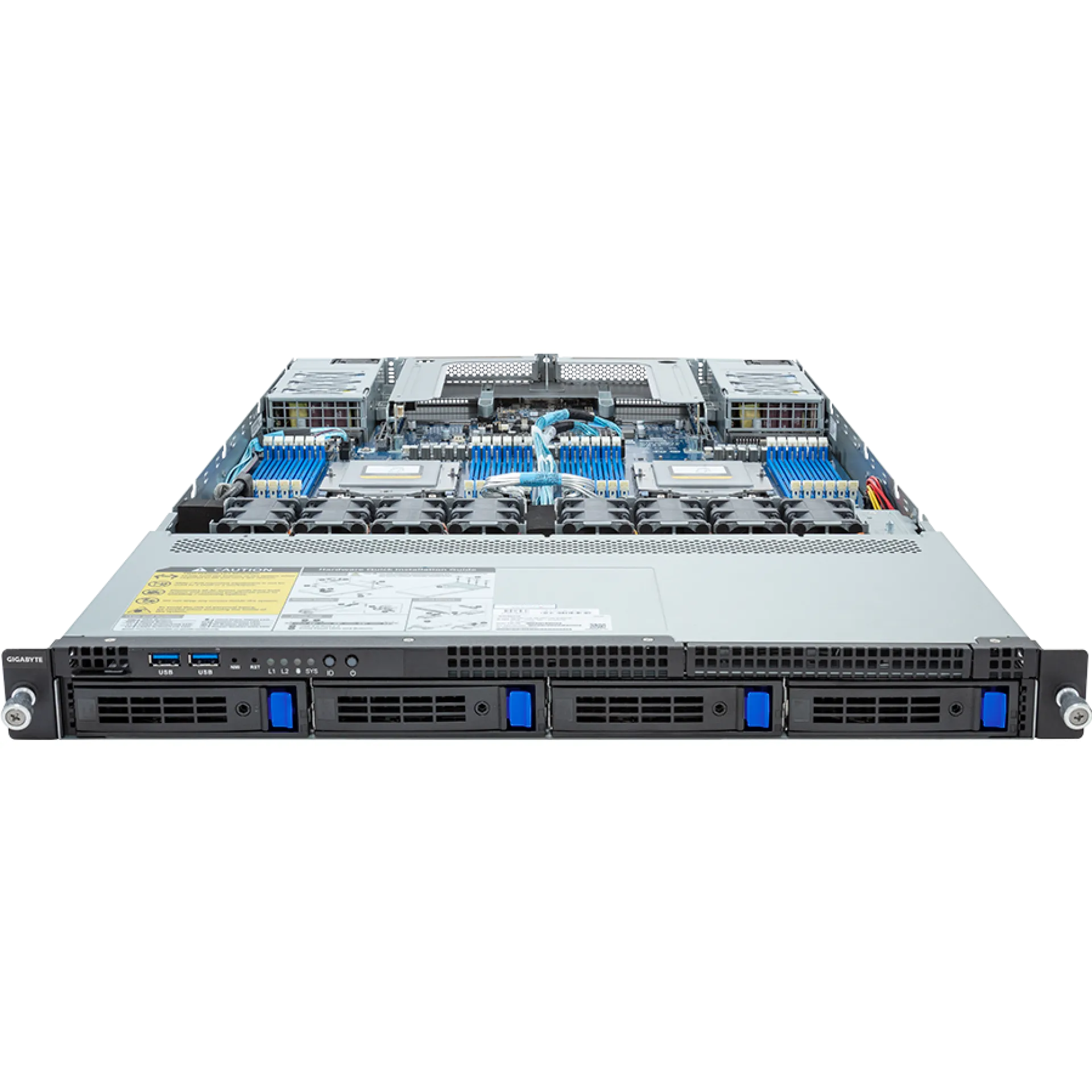 R183-Z90-AAD2 Gigabyte front view Gigabyte R183-Z90-AAD2 front view