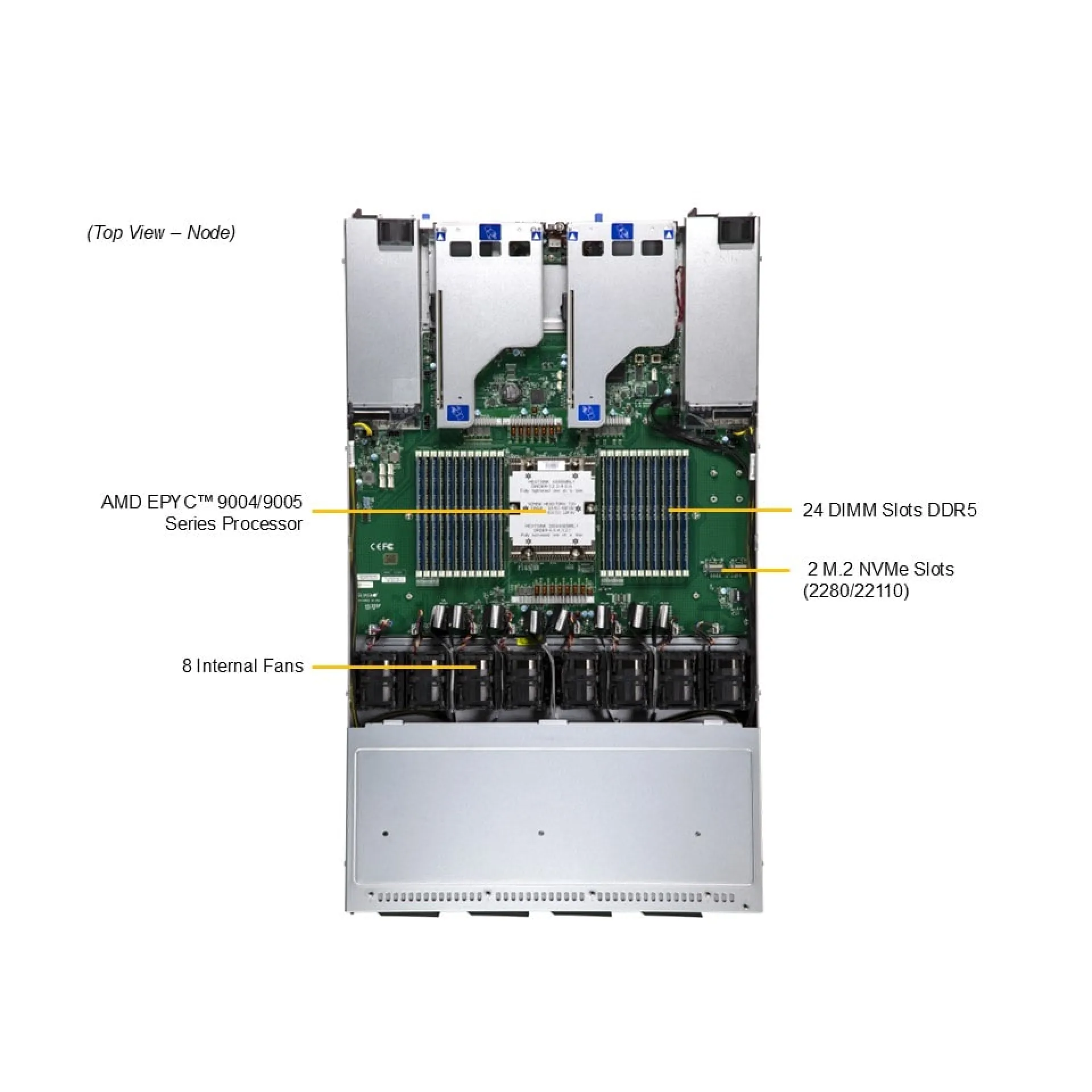ASG-1115S-NE316R-02-G1 Supermicro top view Supermicro ASG-1115S-NE316R-02-G1 top view