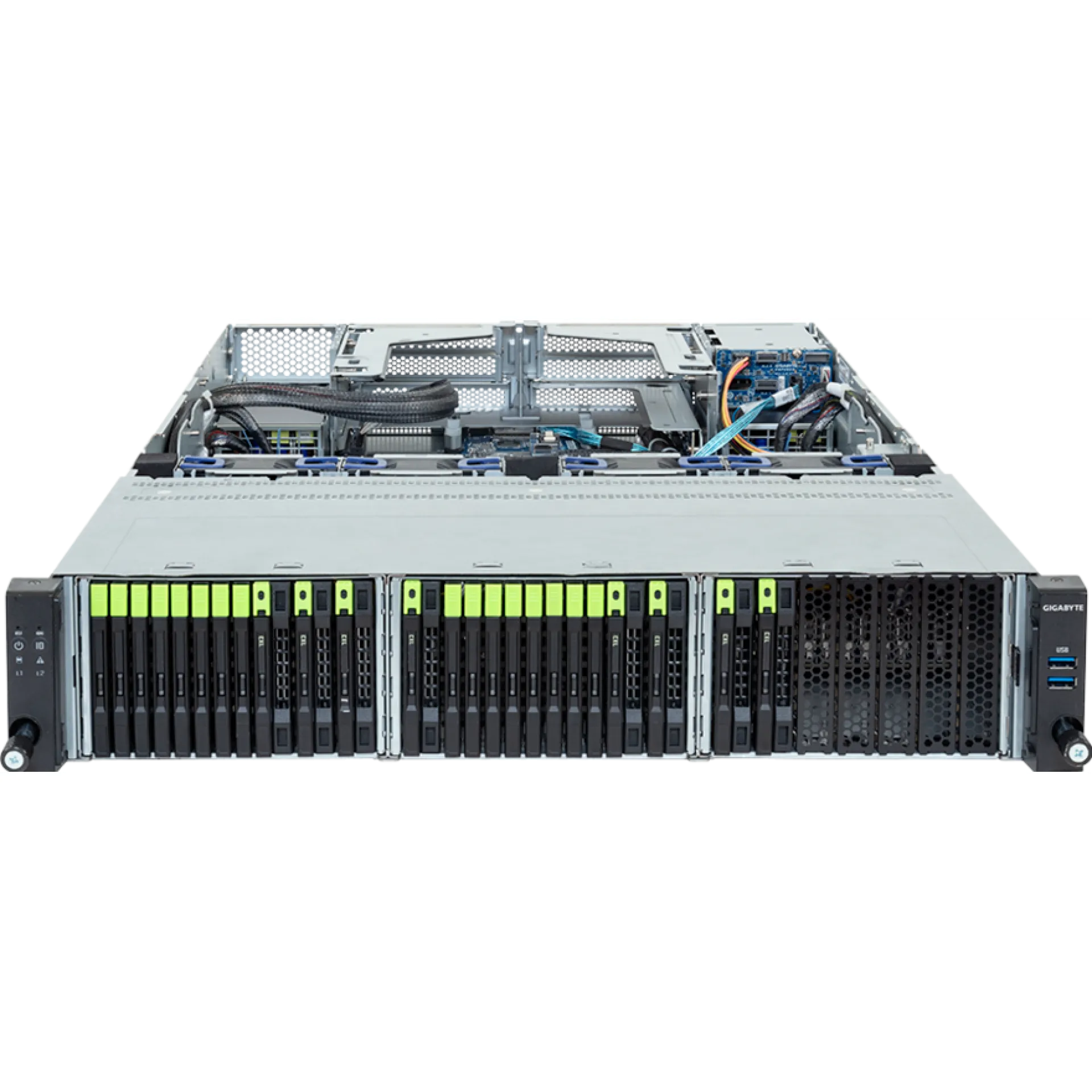 R284-S91-AAJ2 Gigabyte front view Gigabyte R284-S91-AAJ2 front view