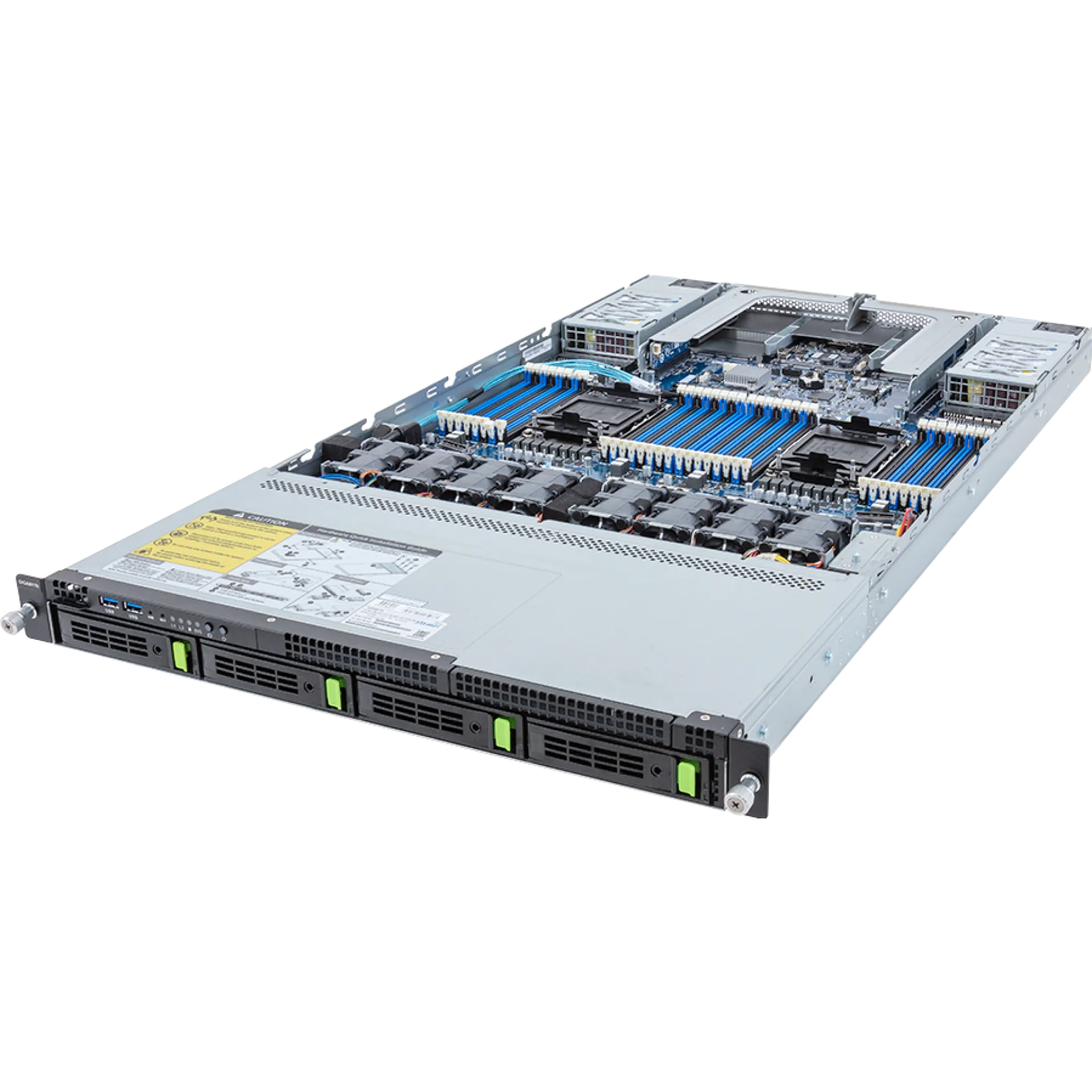 R183-S90-AAD1 Gigabyte angle view Gigabyte R183-S90-AAD1 angle view