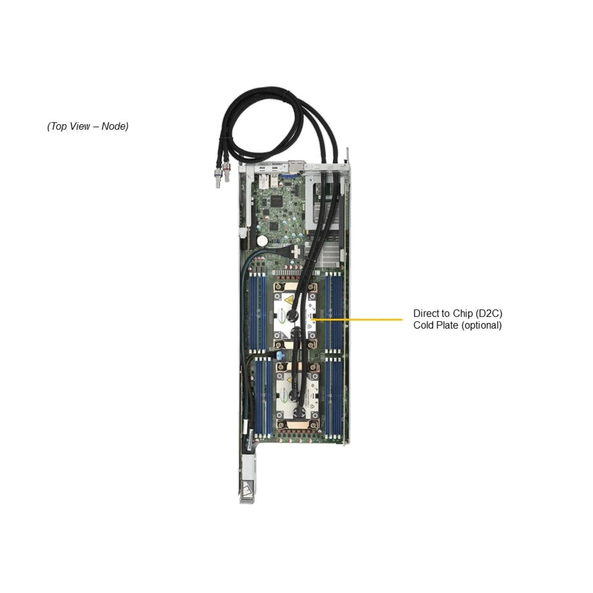 Supermicro SYS-621BT-HNC8R top view