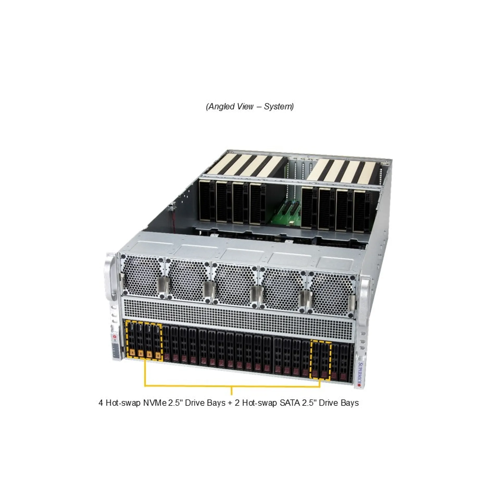 Supermicro AS-5126GS-TNRT angle view