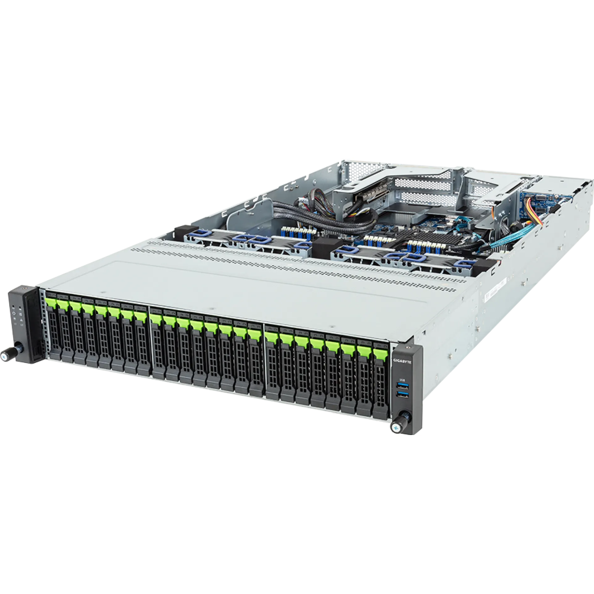 Gigabyte R284-S92-AAJ1 angle view 