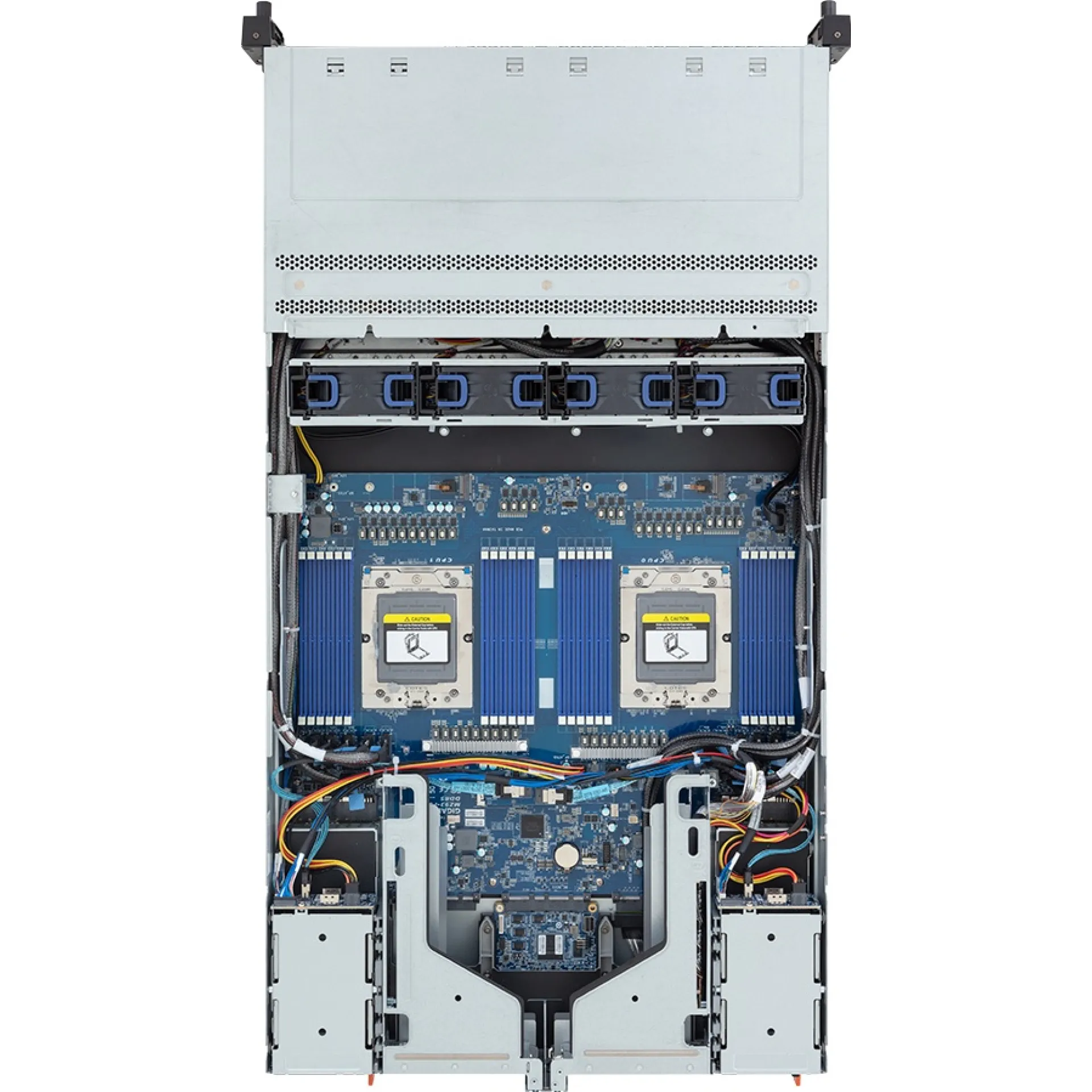 R283-Z98-AAL1 Gigabyte top view Gigabyte R283-Z98-AAL1 top view