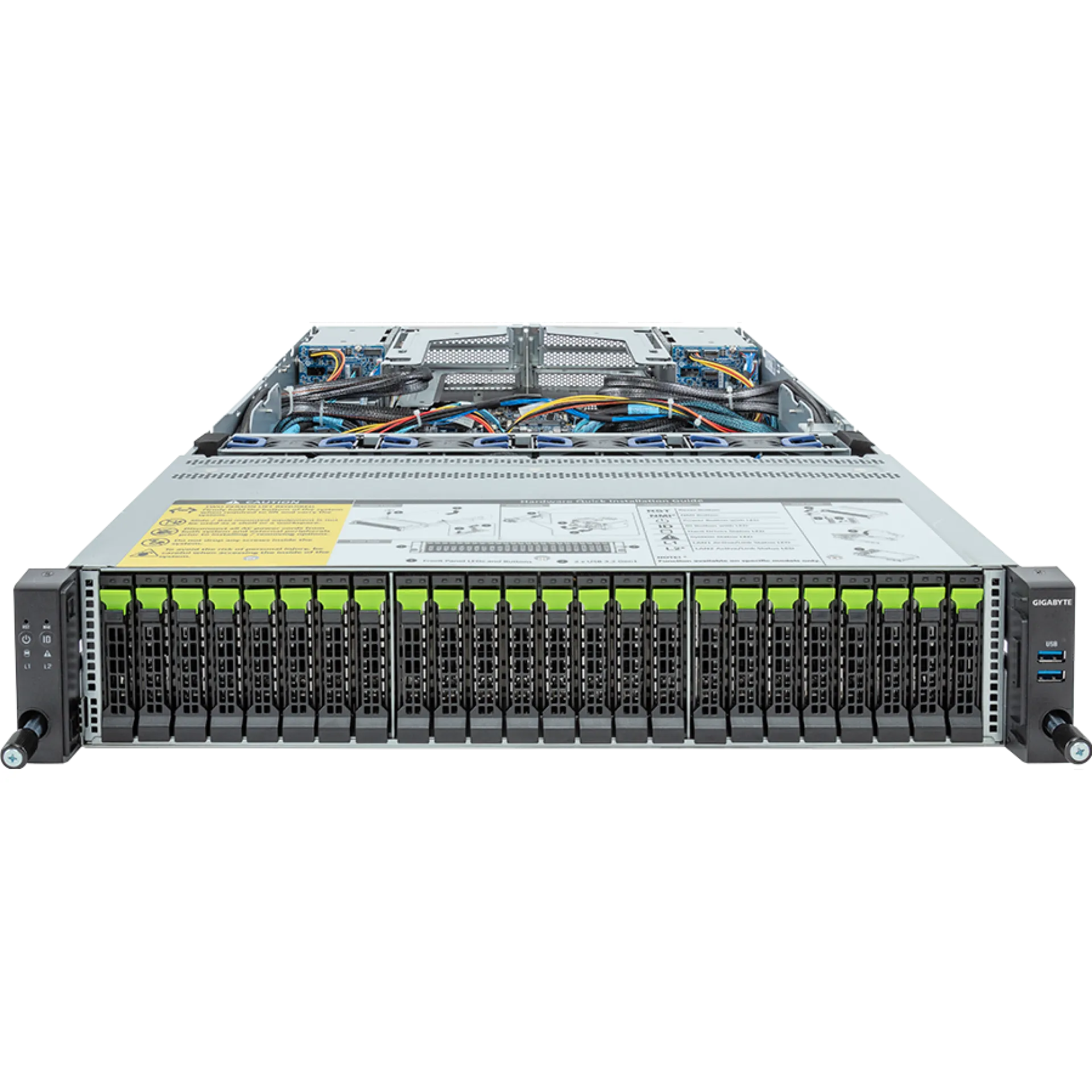 R283-Z92-AAJ1 Gigabyte front view Gigabyte R283-Z92-AAJ1 front view