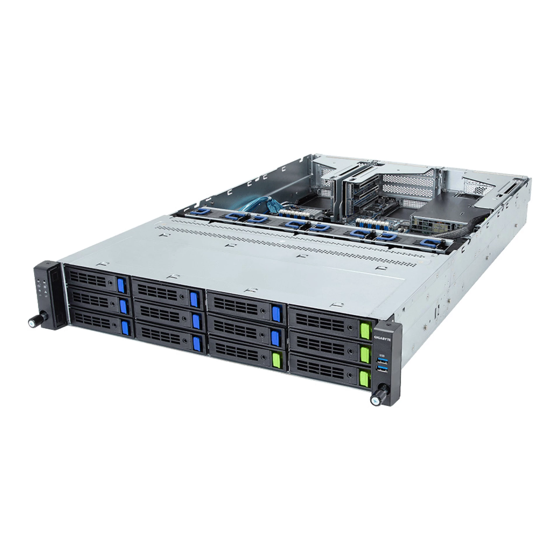 R263-S30-AAH1 Gigabyte angle view Gigabyte R263-S30-AAH1 angle view