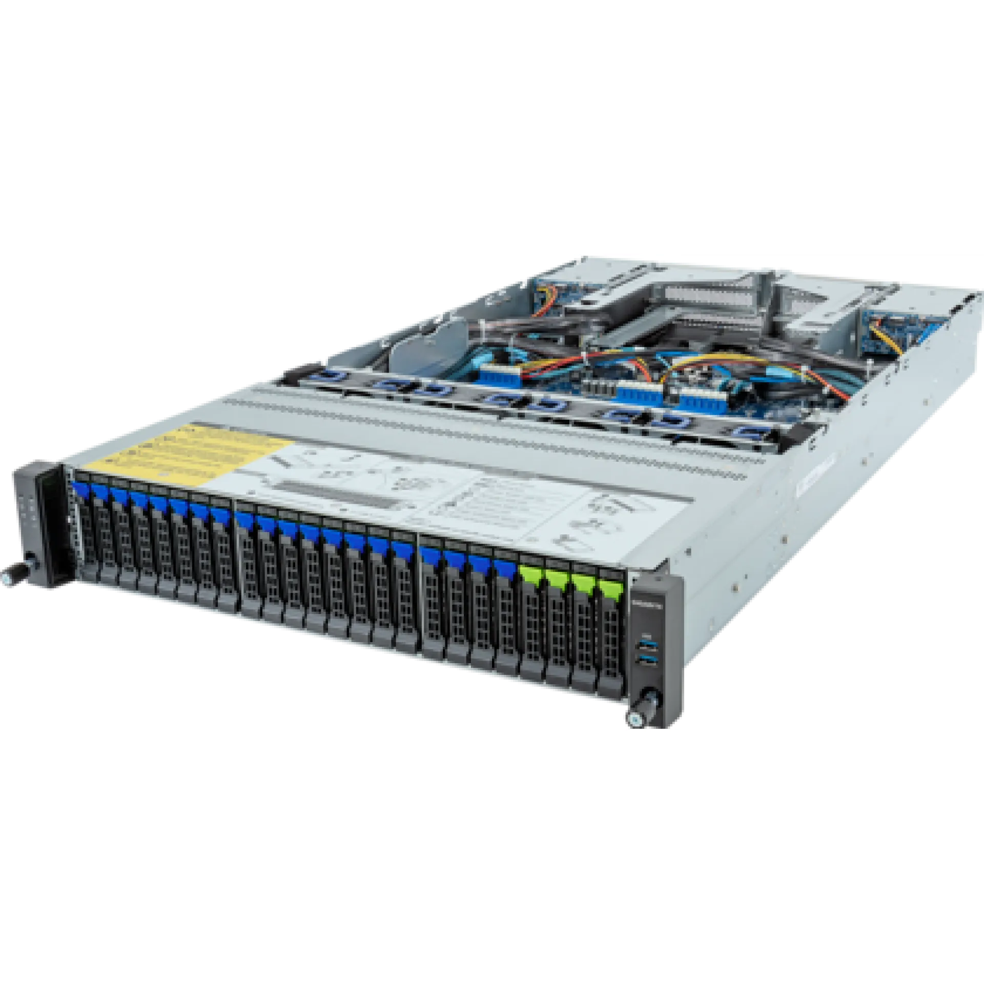 R283-Z92-AAE3 Gigabyte angle view Gigabyte R283-Z92-AAE3 angle view