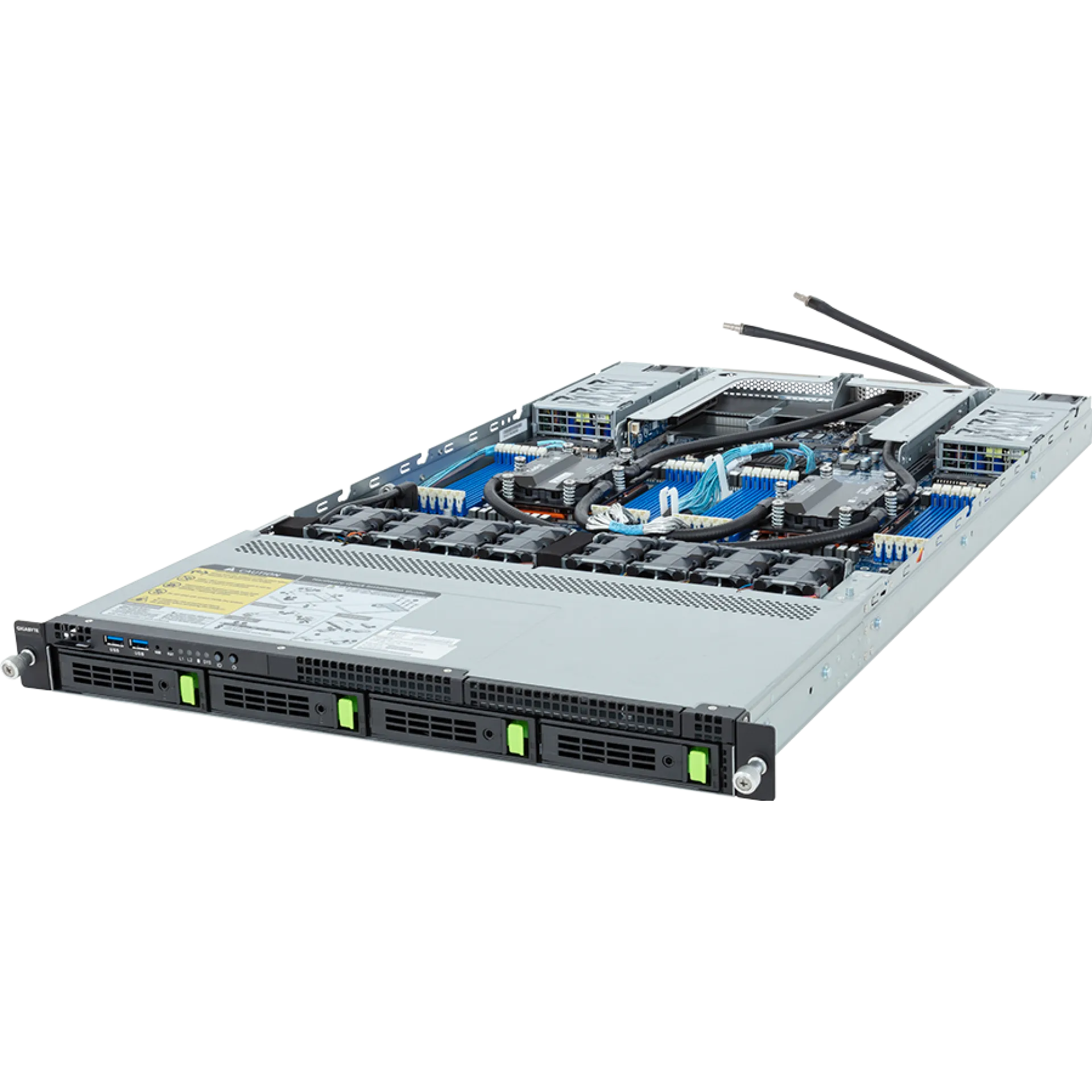 R183-Z90-LAD1 Gigabyte angle view Gigabyte R183-Z90-LAD1 angle view