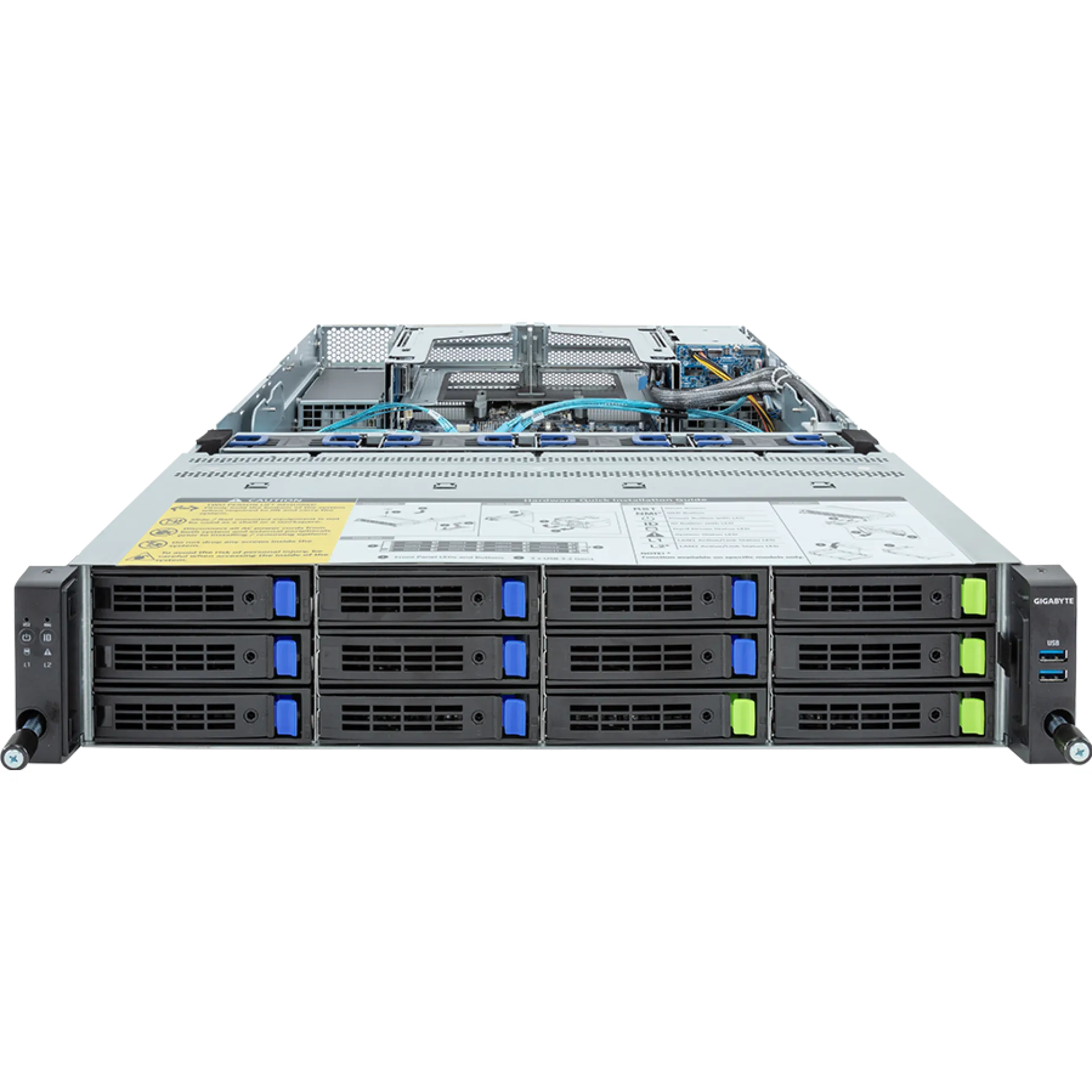 Gigabyte R283-S97-AAV1 front view 