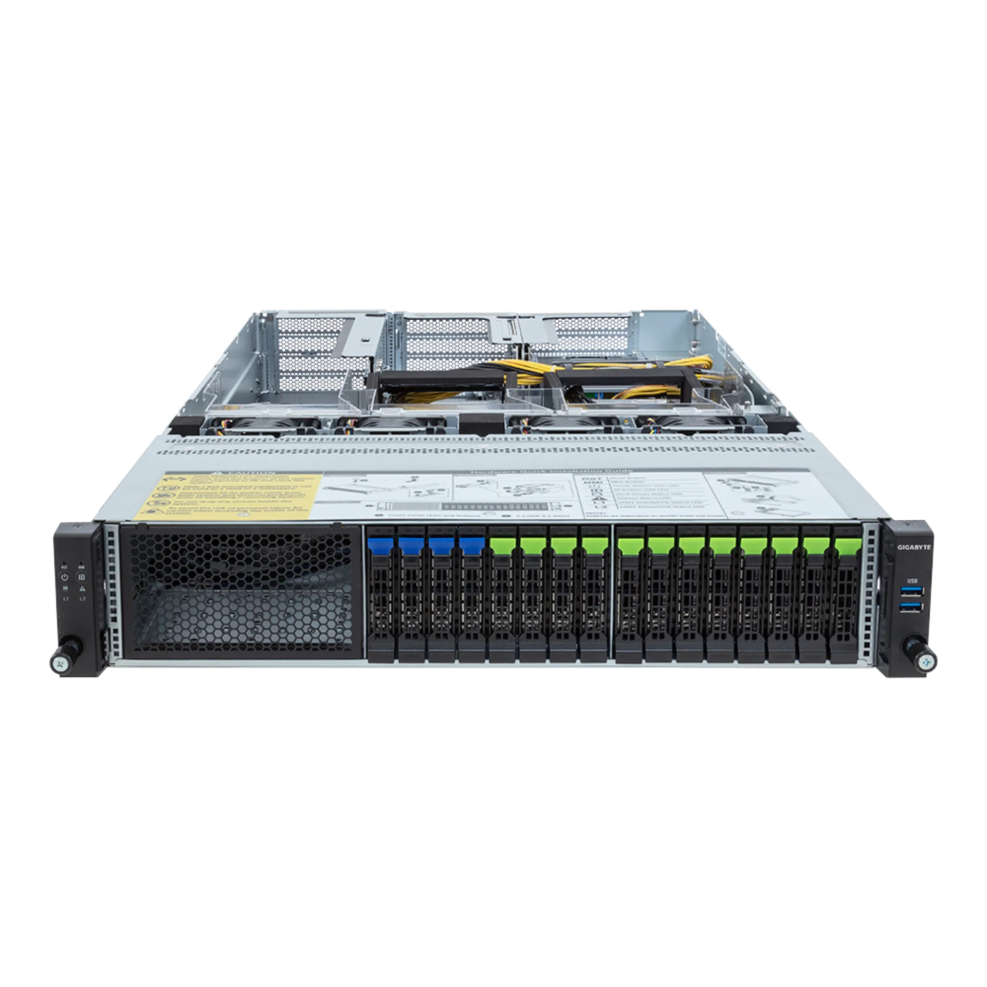 R283-SF1-AAL1 Gigabyte front view Gigabyte R283-SF1-AAL1 front view