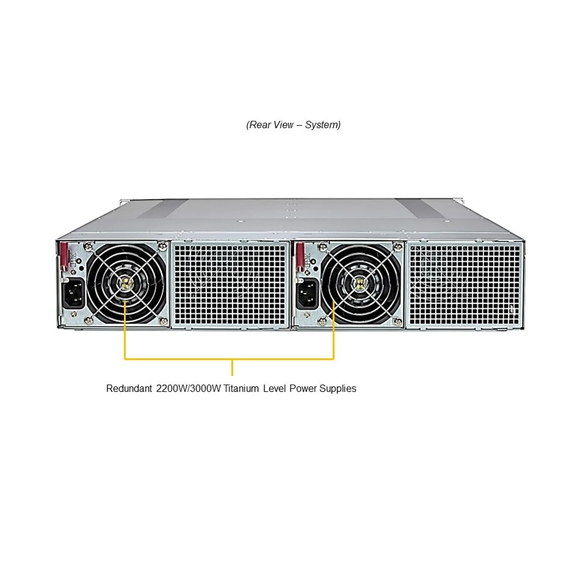 Supermicro SYS-212GT-HNF rear view 