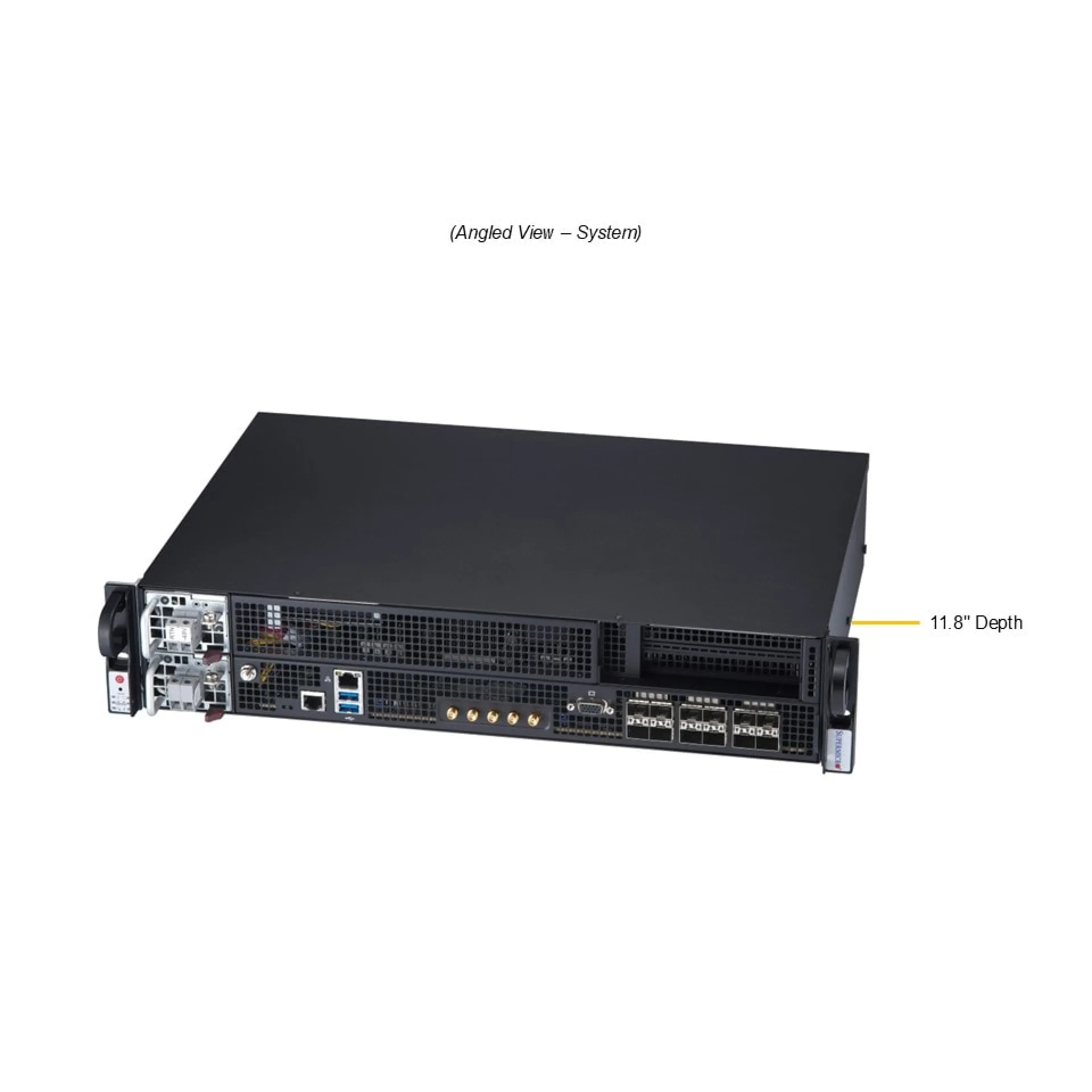 SYS-211E-FRDN13P Supermicro angle view Supermicro SYS-211E-FRDN13P angle view