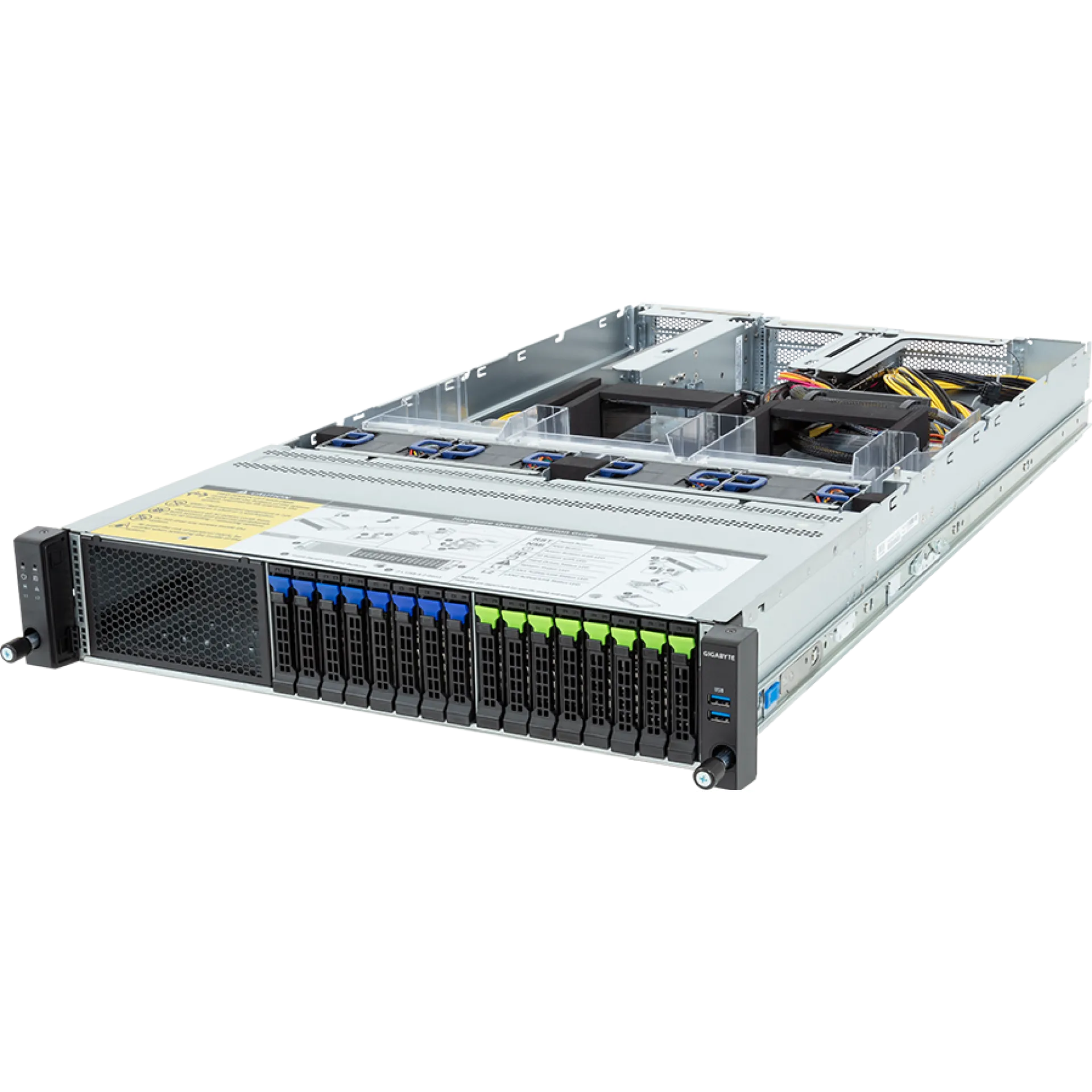 R283-ZF1-AAL1 Gigabyte angle view Gigabyte R283-ZF1-AAL1 angle view