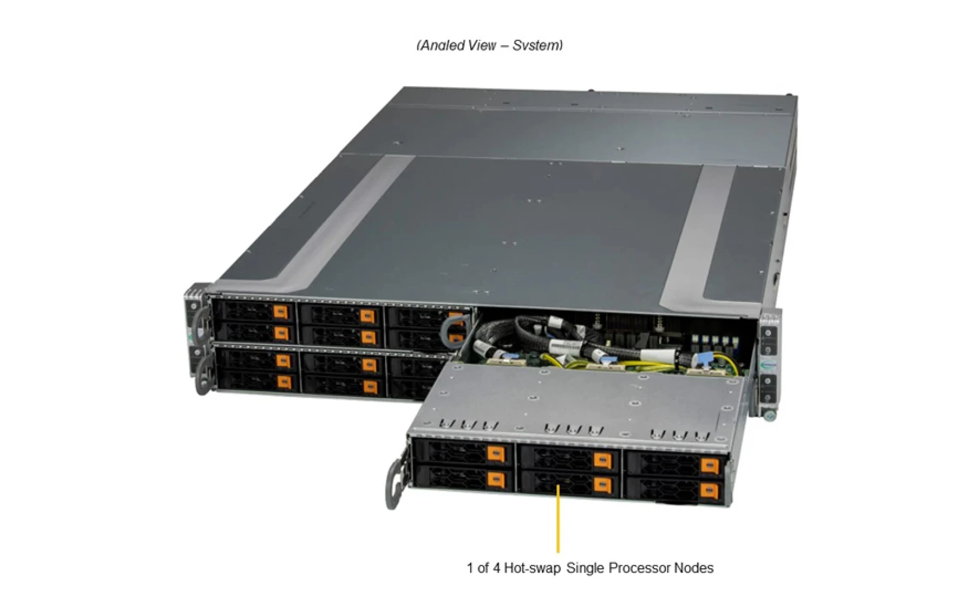 Supermicro AS-2115GT-HNTR angle view 